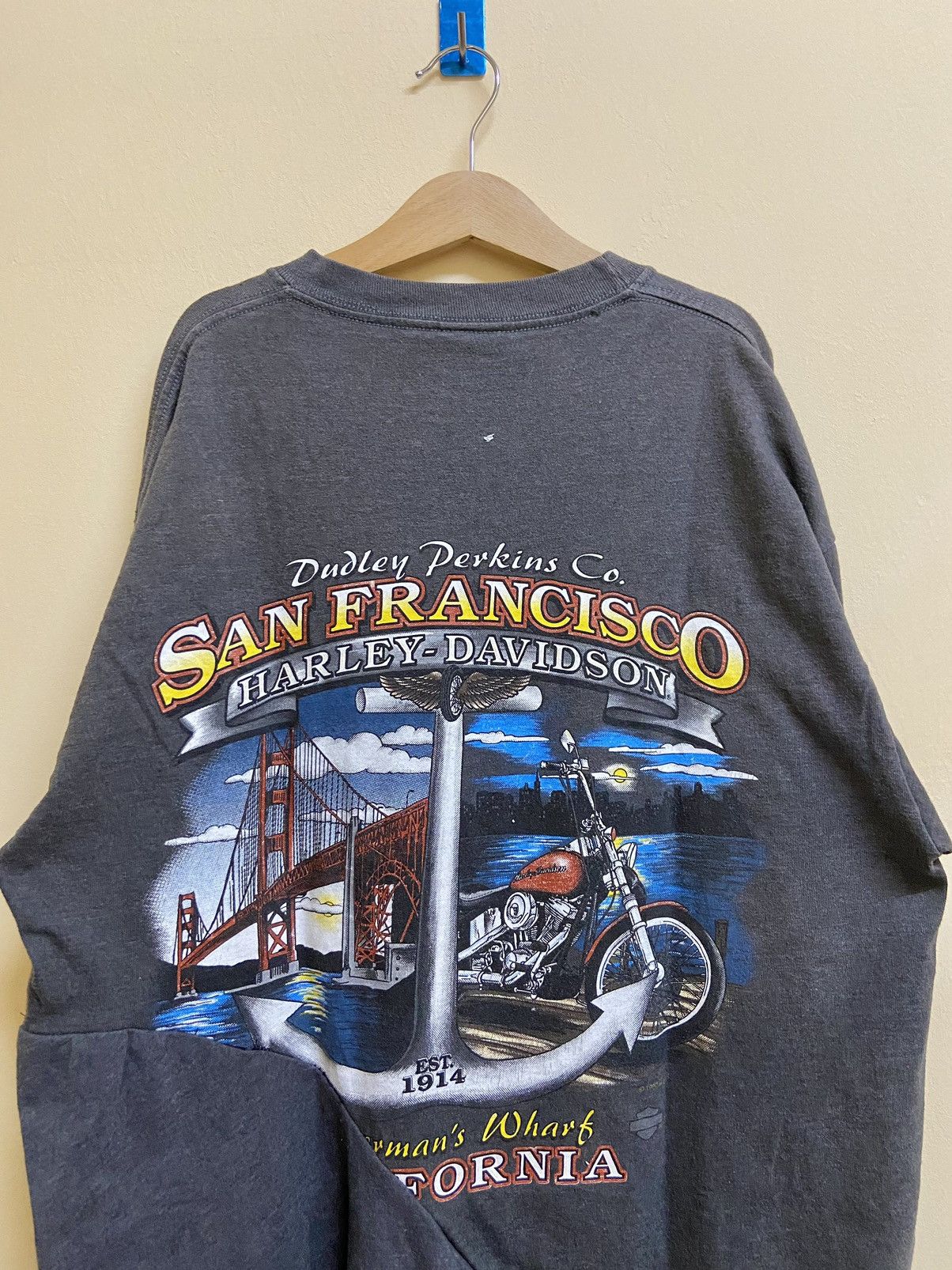 Harley Davidson × Vintage Vintage 1997/2007 Harley Davidson Sleeveprint Dragon Custom Size US M / EU 48-50 / 2 - 8 Thumbnail