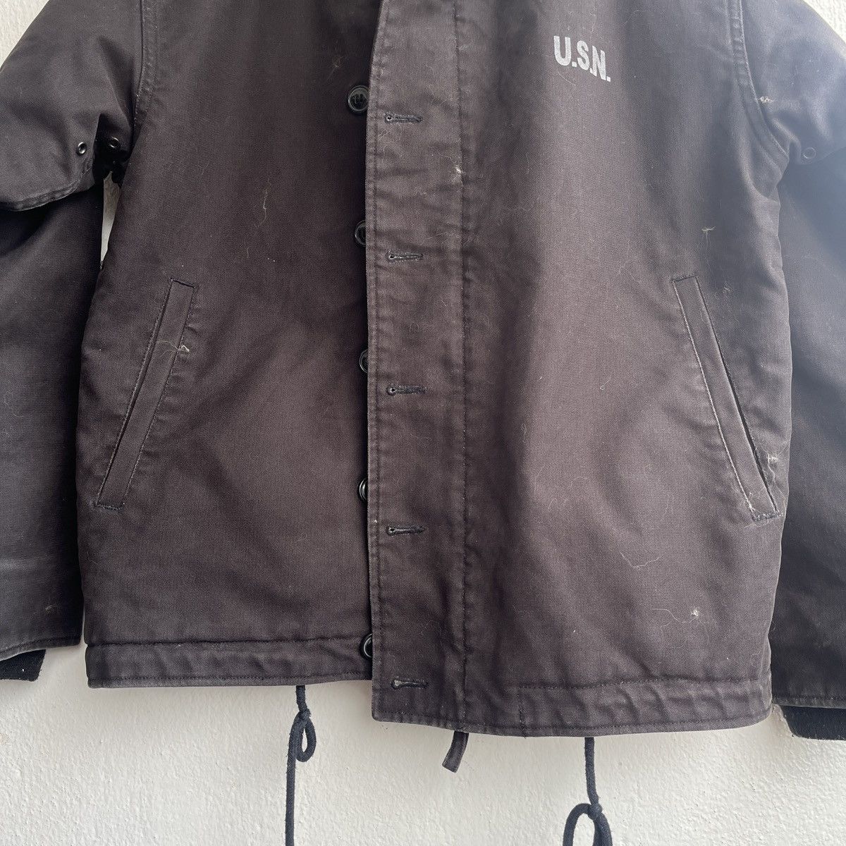 The Real McCoy's × Vintage VINTAGE USN NAVY DEPARTMENT JACKET TALON ZIPPER Size US S / EU 44-46 / 1 - 10 Thumbnail