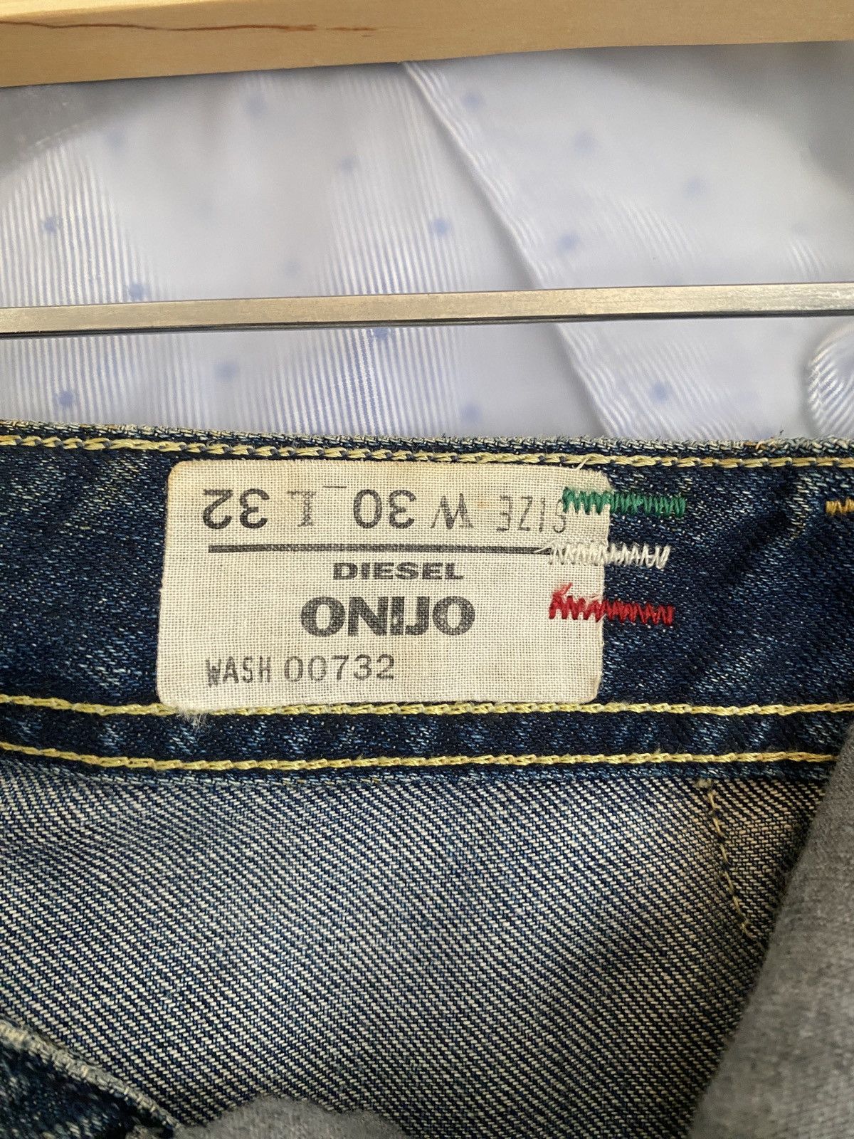 Diesel Vintage 2005 Diesel Onija Wash Denim Distressed Size US 33 - 9 Thumbnail
