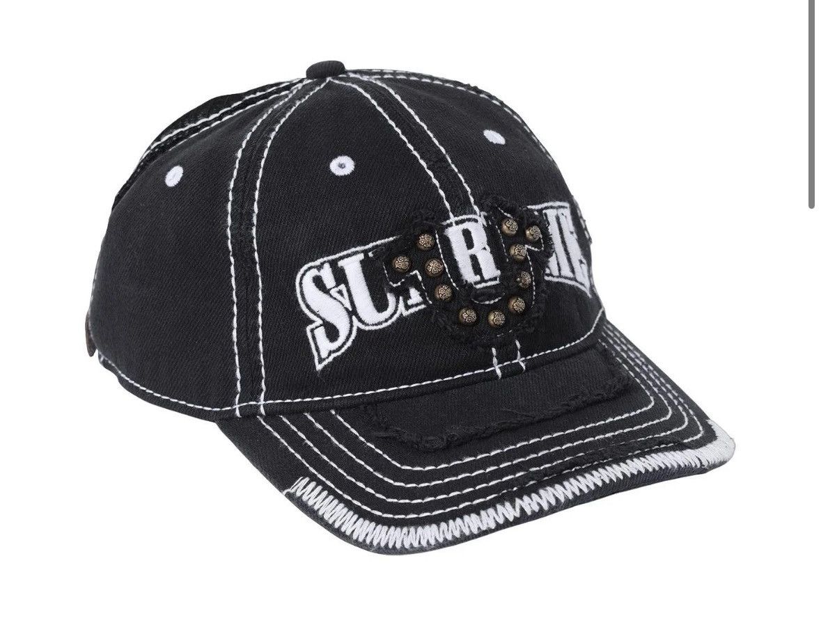Supreme × True Religion Supreme True Religion Mesh Back 6-Panel Hat Black Size ONE SIZE - 2 Thumbnail