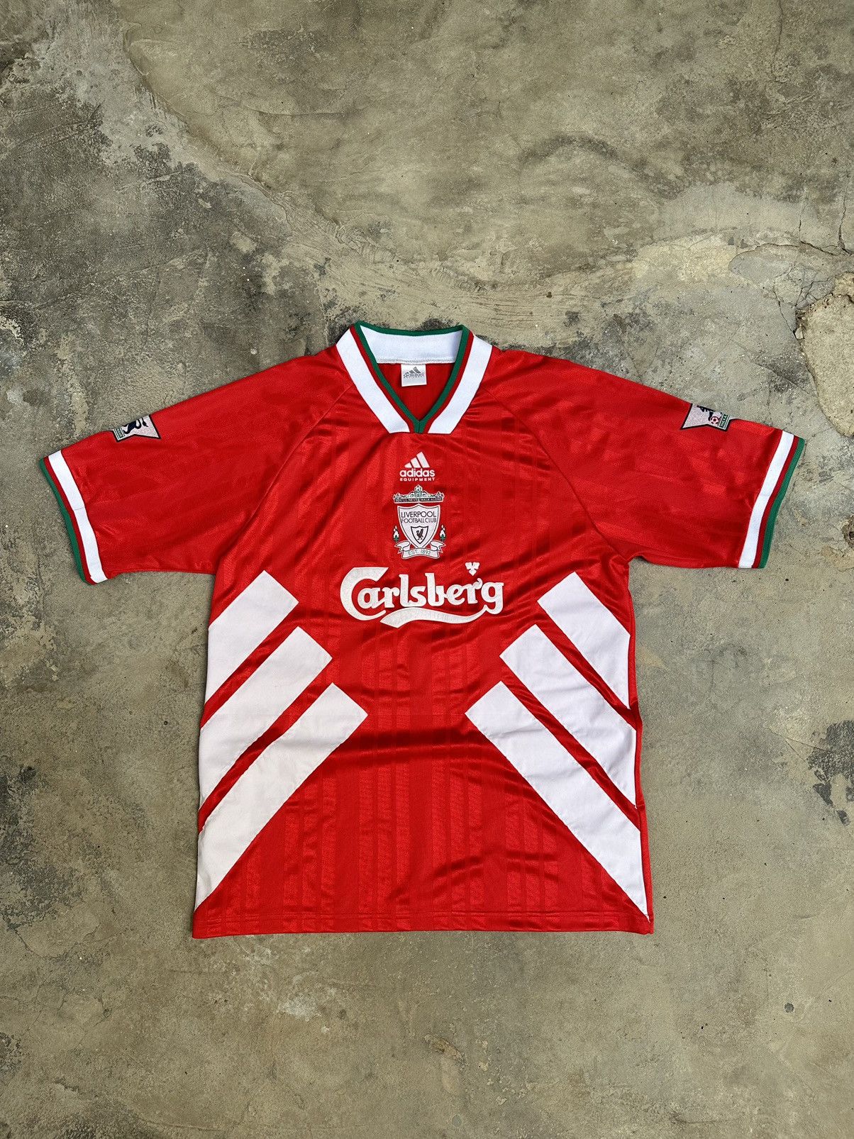 Vintage Adidas Liverpool 1993 1995 Away Shirt Soccer Jersey