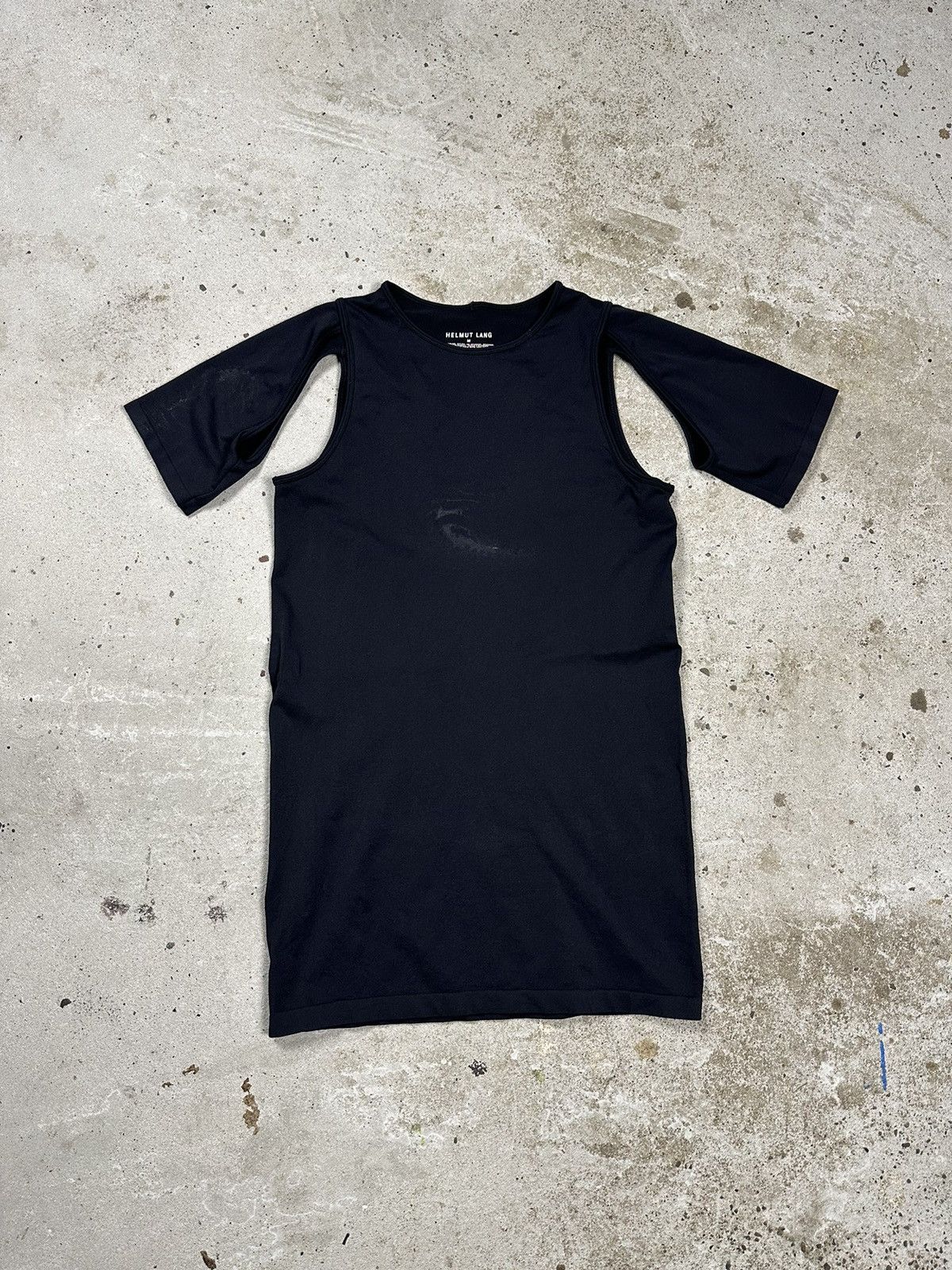 Helmut Lang Helmut Lang Cut Out Nylon Stretchable Top Size US S / EU 44-46 / 1 - 1 Thumbnail