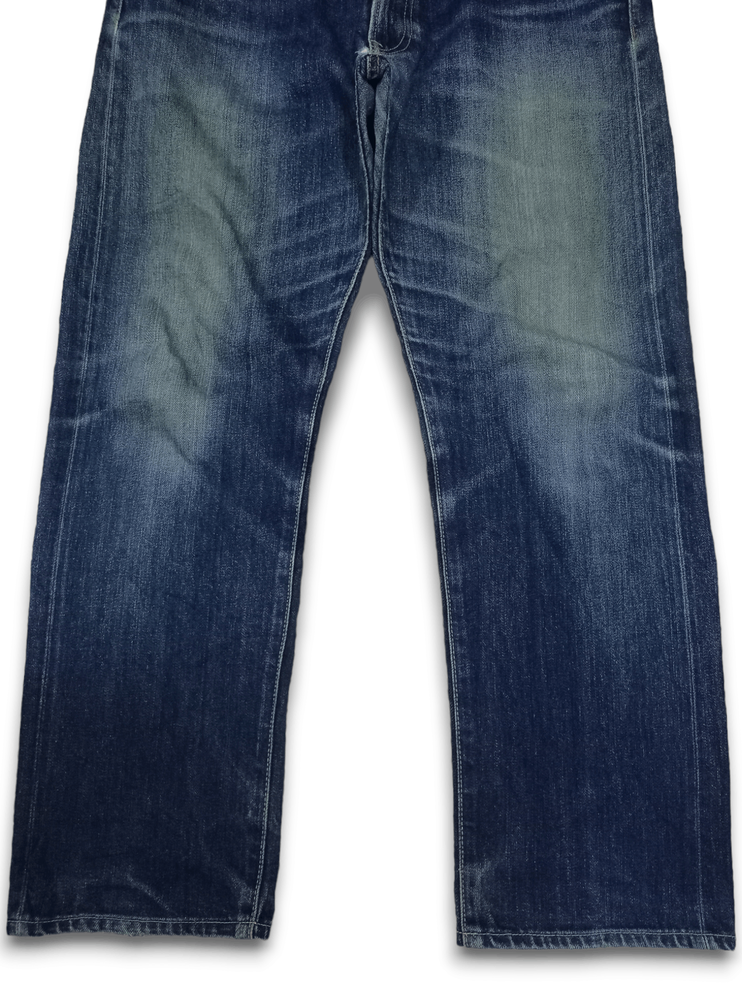 Japanese Brand × Uniqlo Vintage Uniqlo Selvedge Mud Wash Distressed Loose Jeans Size US 36 / EU 52 - 7 Thumbnail