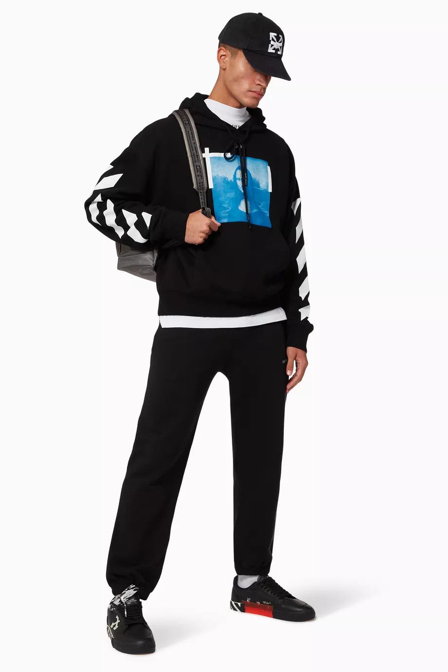 Off-White Black Mona Lisa Arrows Oversized Hoodie Size US S / EU 44-46 / 1 - 3 Thumbnail