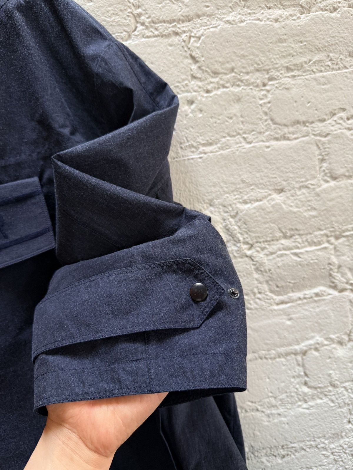 Dior FW19 Indigo Denim Anorak Jacket Size S / US 4 / IT 40 - 6 Thumbnail