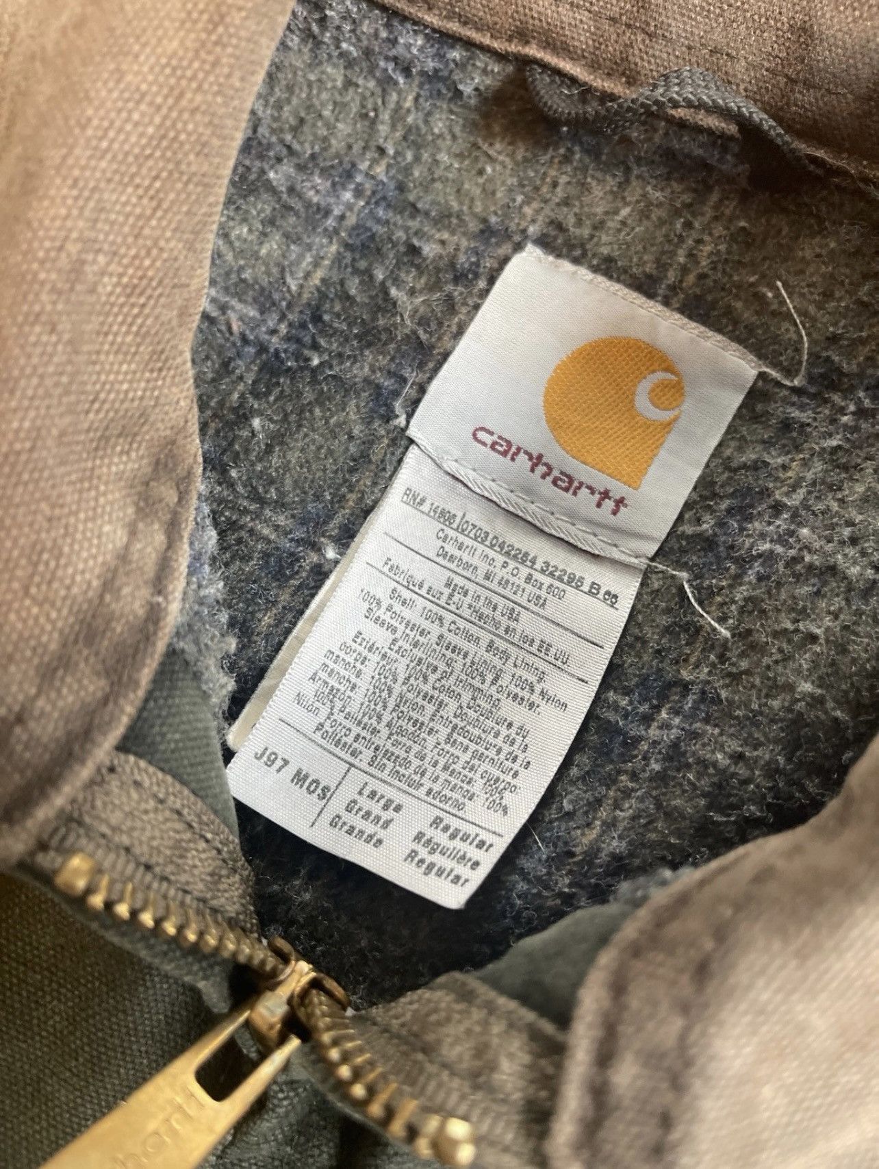 Carhartt Vintage Carhart Detroit Jacket Faded Moss Green J97 MOS Size US L / EU 52-54 / 3 - 4 Thumbnail