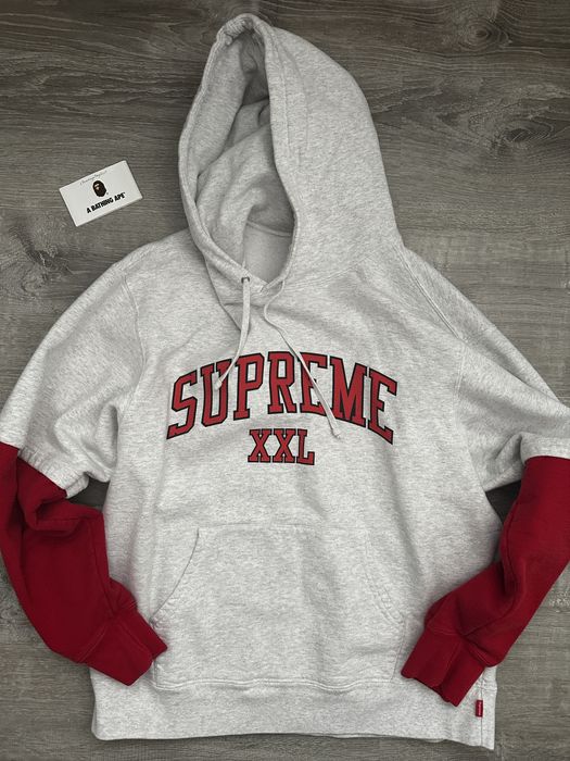 Supreme Supreme XXL Hoodie Ash Grey Grailed