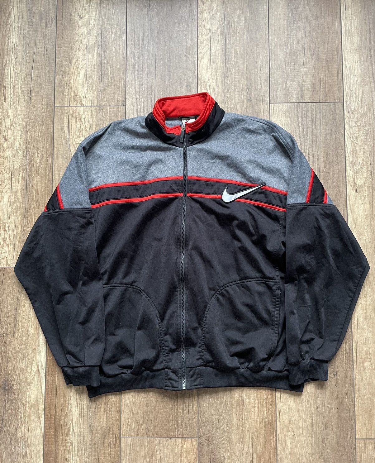 Nike × Vintage Vintage Nike Zip Up Track Top Size US XL / EU 56 / 4 - 1 Thumbnail