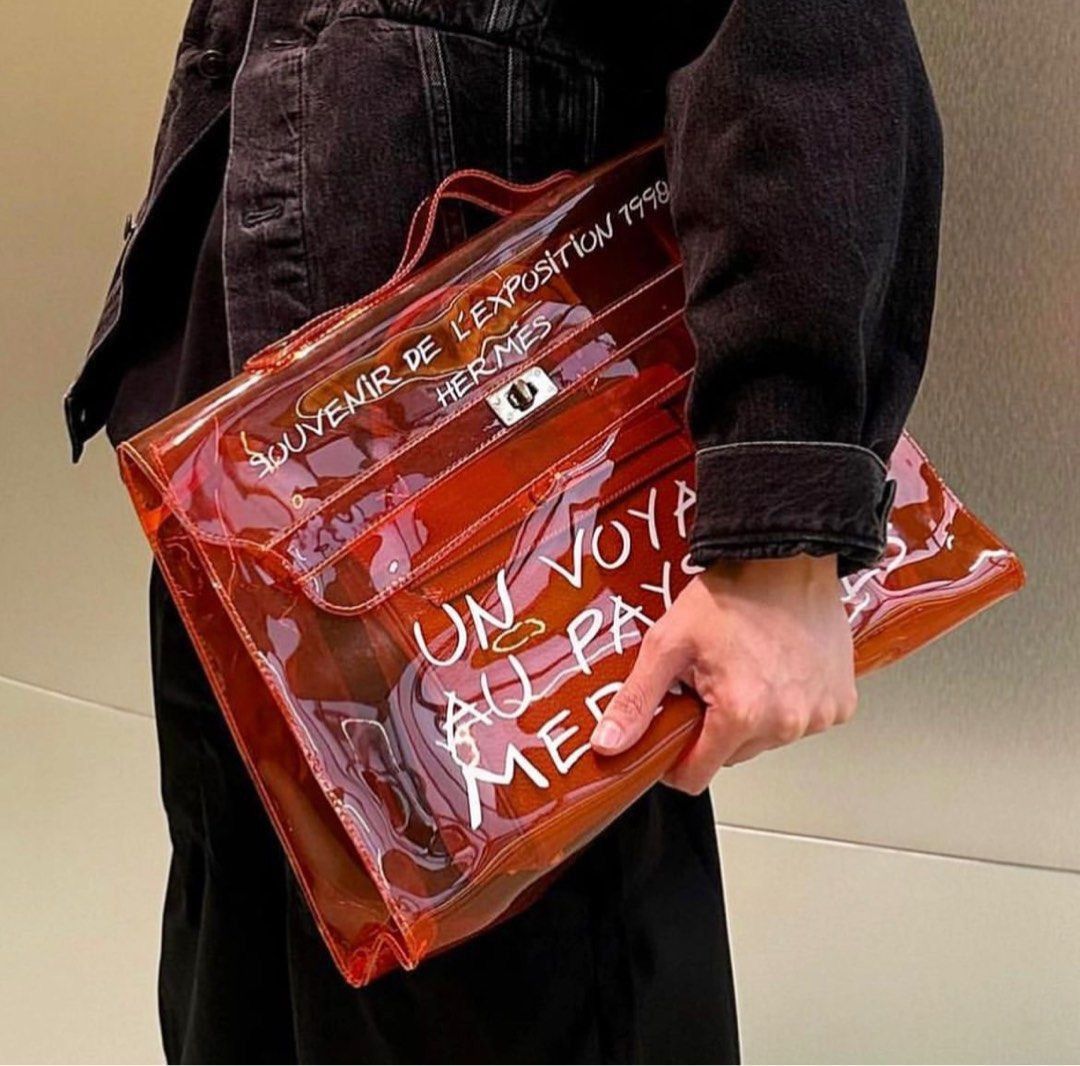 Hermes Hermes Kelly Souvenir De L'Exposition 1998 Vinyl Bag Size ONE SIZE - 7 Thumbnail