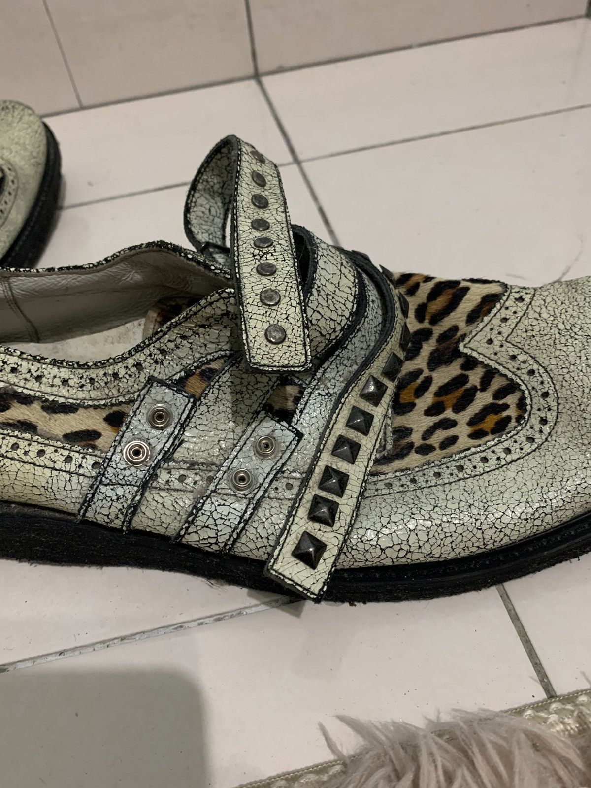 Designer Hiromutakahara shoes with leopard print Size US 8.5 / EU 41-42 - 8 Thumbnail