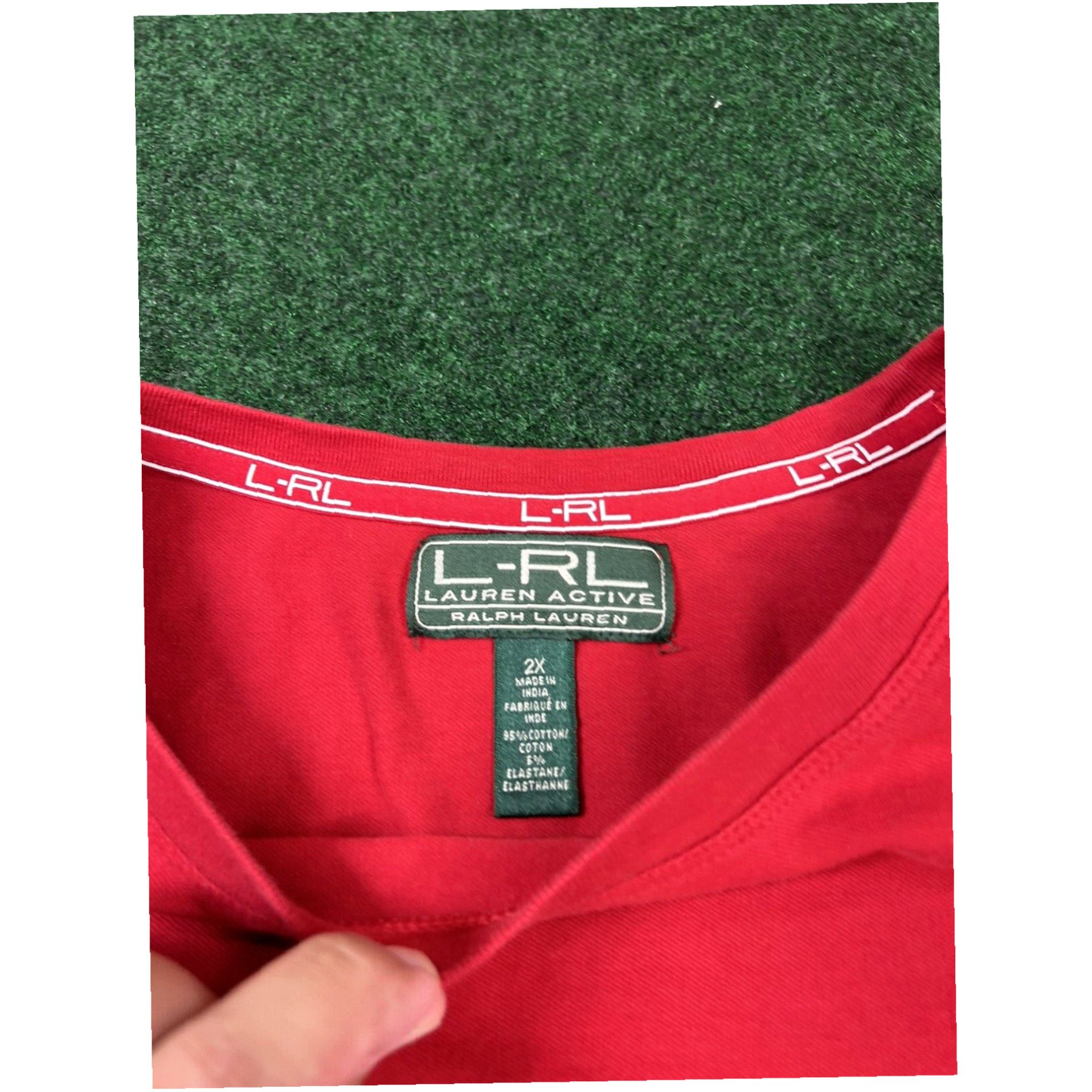 Ralph Lauren Ralph Lauren L-RL Lauren Active Womens Shirt Size XL Red Short Sleeve Logo Size XL / US 12-14 / IT 48-50 - 4 Thumbnail