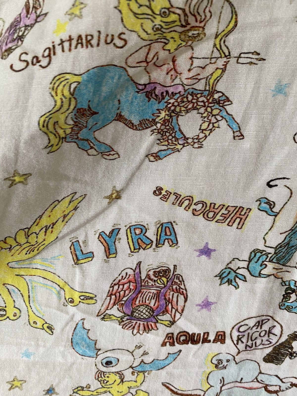 Iroquois Japan 🔥2000s Satanic Zodiac Punk sex Rayon camp collar Size US XL / EU 56 / 4 - 9 Thumbnail