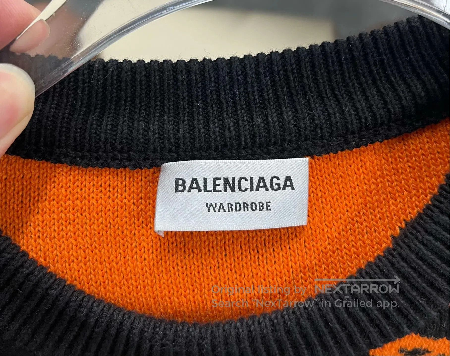 Balenciaga Balenciaga Black full logo knitted sweater| Size US S / EU 44-46 / 1 - 3 Thumbnail
