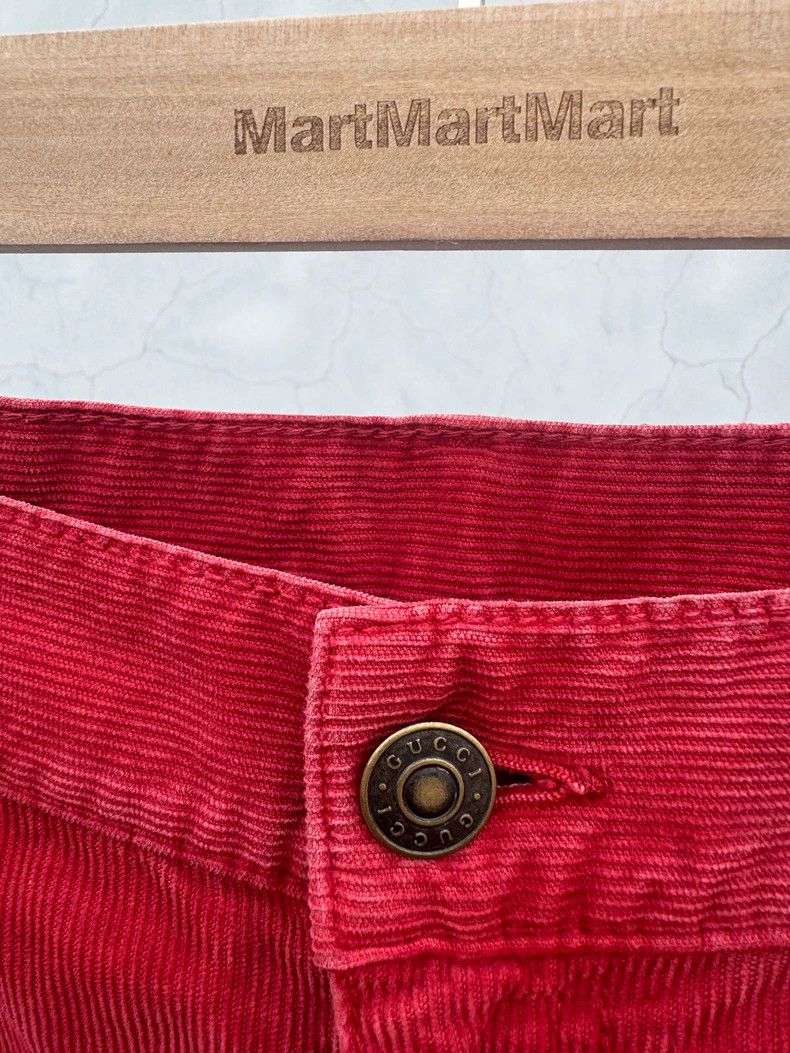 Gucci Gucci Red corduroy flared pants 2501-Nextarrow Size 28" / US 6 / IT 42 - 4 Thumbnail