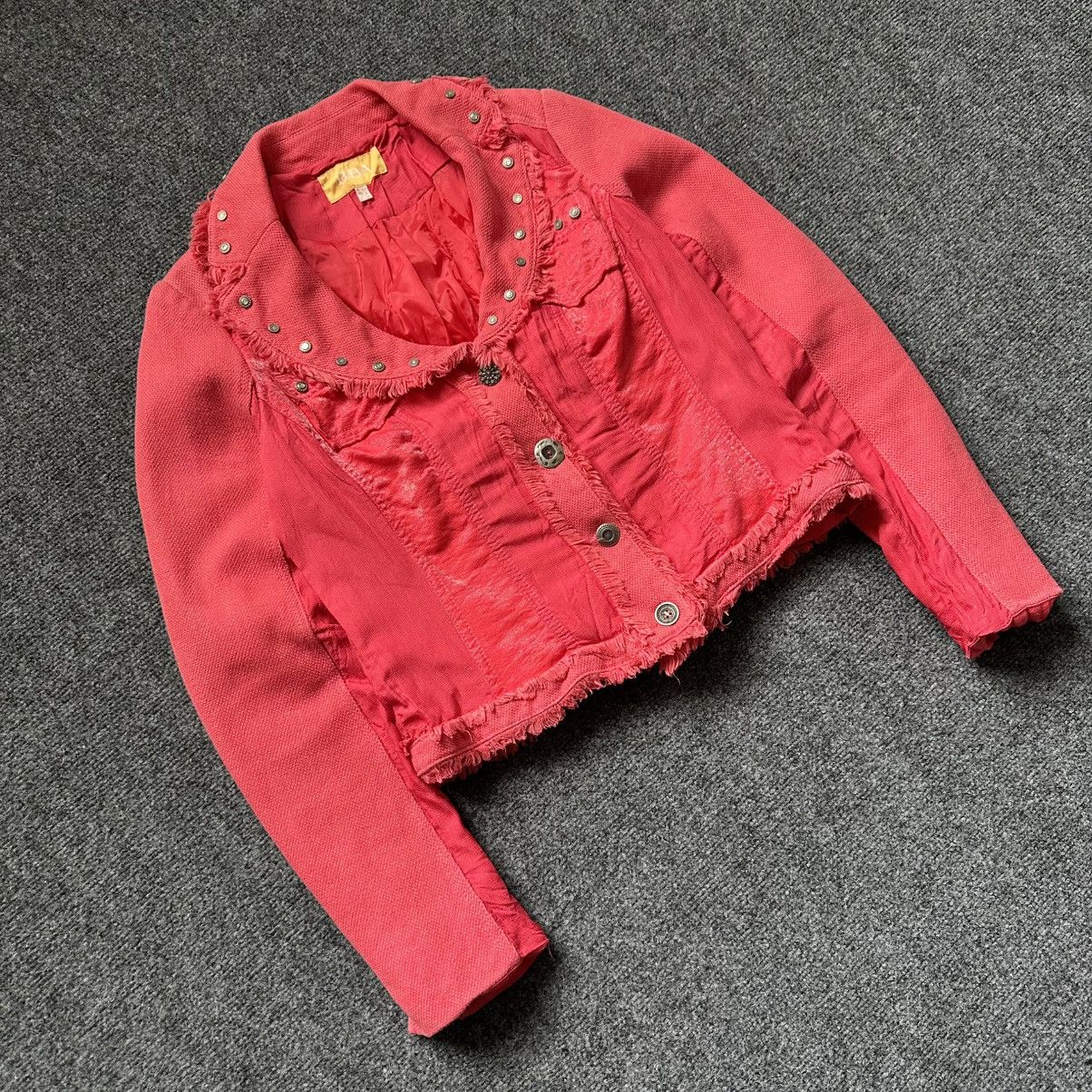 Lost Boys Archives VTG Women’s Denim Jacket Biba Size 36 Coral Japan Style Punk Size S / US 4 / IT 40 - 2 Thumbnail