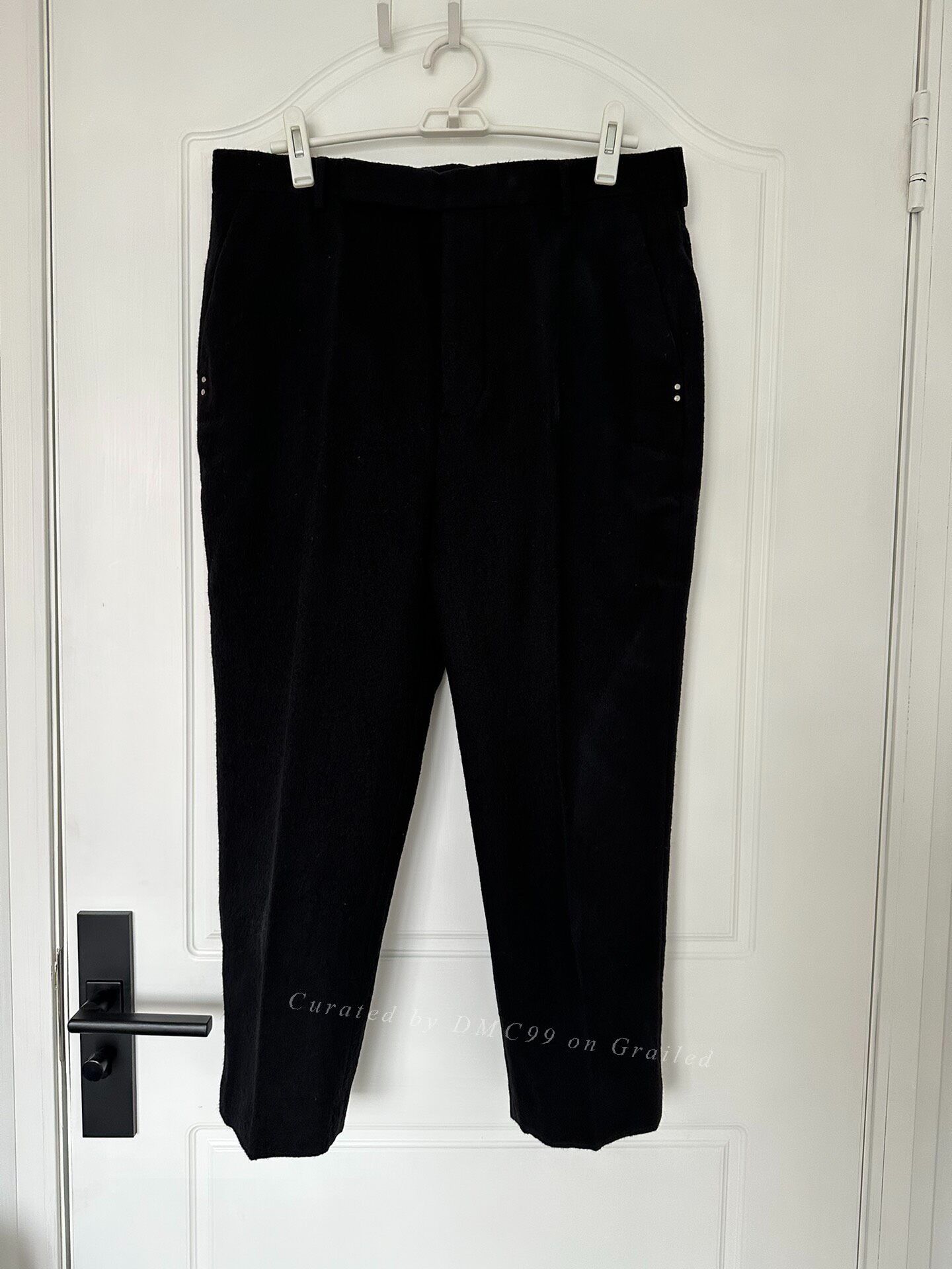 Rick Owens Rick Owens 21FW Black Cropped Tailored Pants Size US 28 / EU 44 - 1 Thumbnail