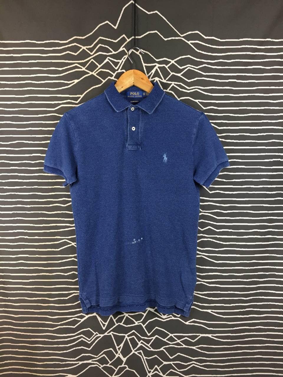 Polo Ralph Lauren Vtg Polo Ralph Lauren Indigo Blue Custom Slim Fit Polo Shirt Size US XS / EU 42 / 0 - 2 Thumbnail