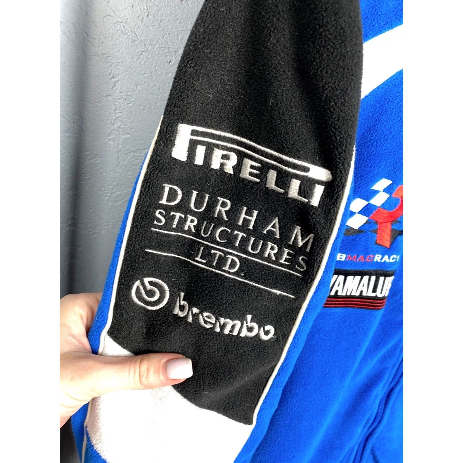 Yamaha Yamaha Racing Team Vintage Mens Fleece Jacket Size S Blue Embroidered Logo Zipper Jacket Men S Fleece Racing 90s Size US S / EU 44-46 / 1 - 5 Thumbnail