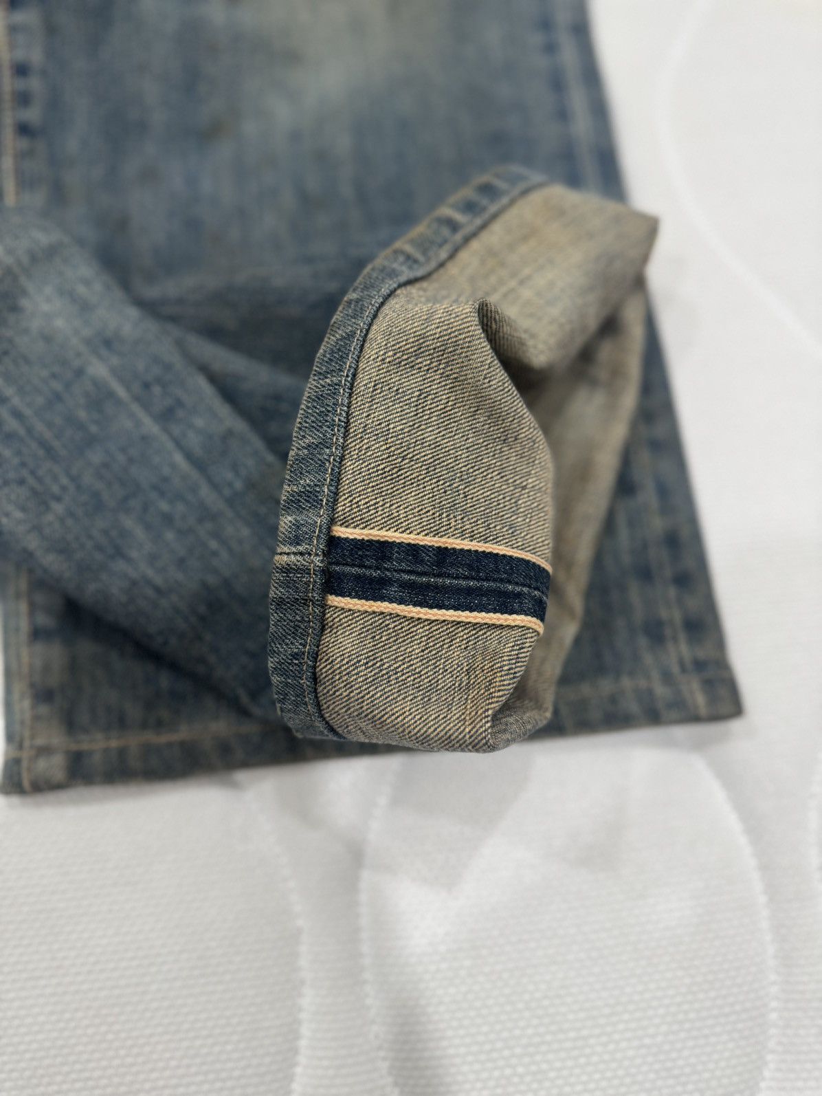 Edwin Sales‼️Ditressed Rusty Vtg Edwin 505X Selvedge (AB-1002) Size US 34 / EU 50 - 10 Thumbnail