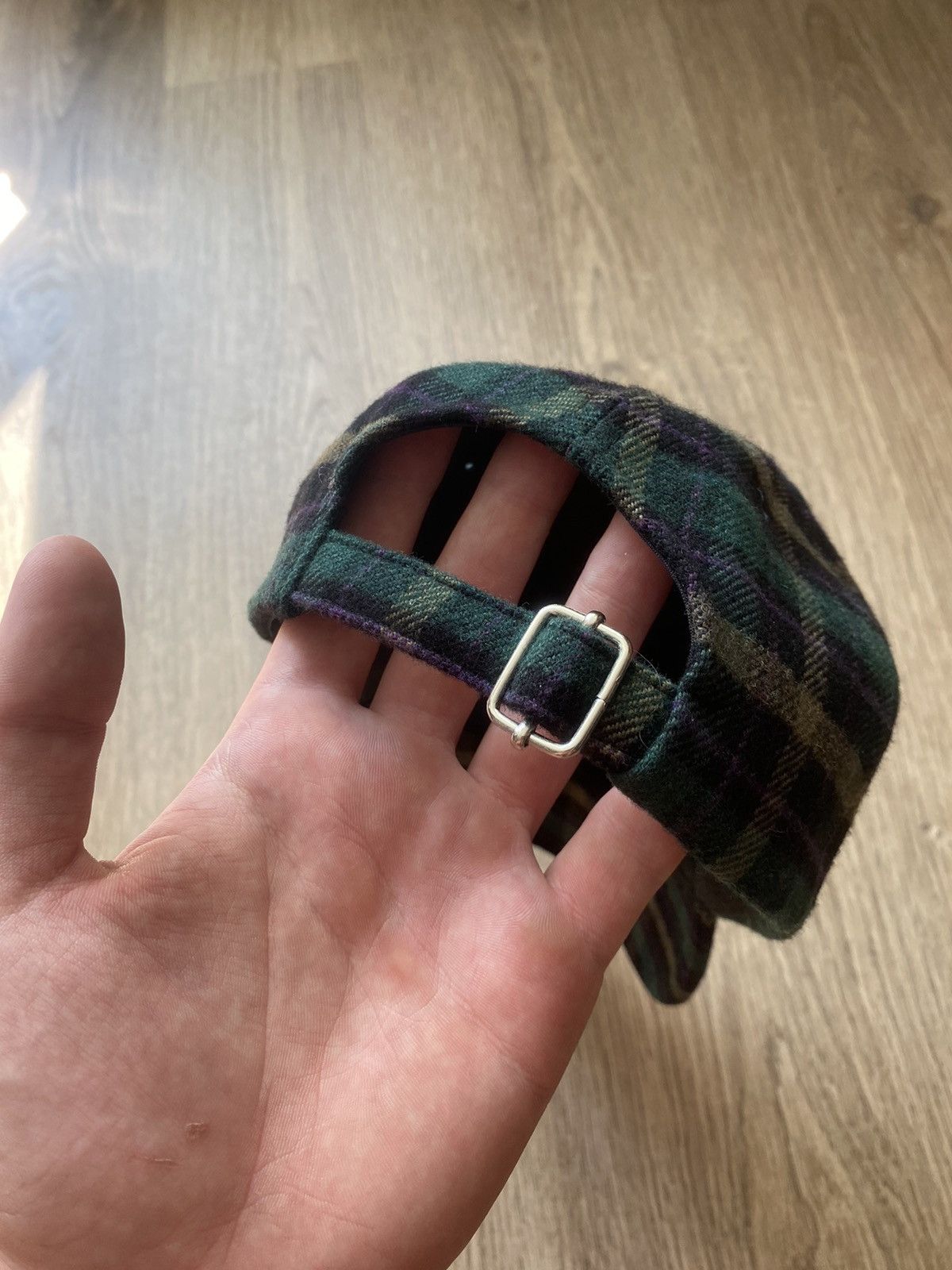 A.P.C. APC A.P.C green checkered Lana woll cap hat Size ONE SIZE - 3 Thumbnail