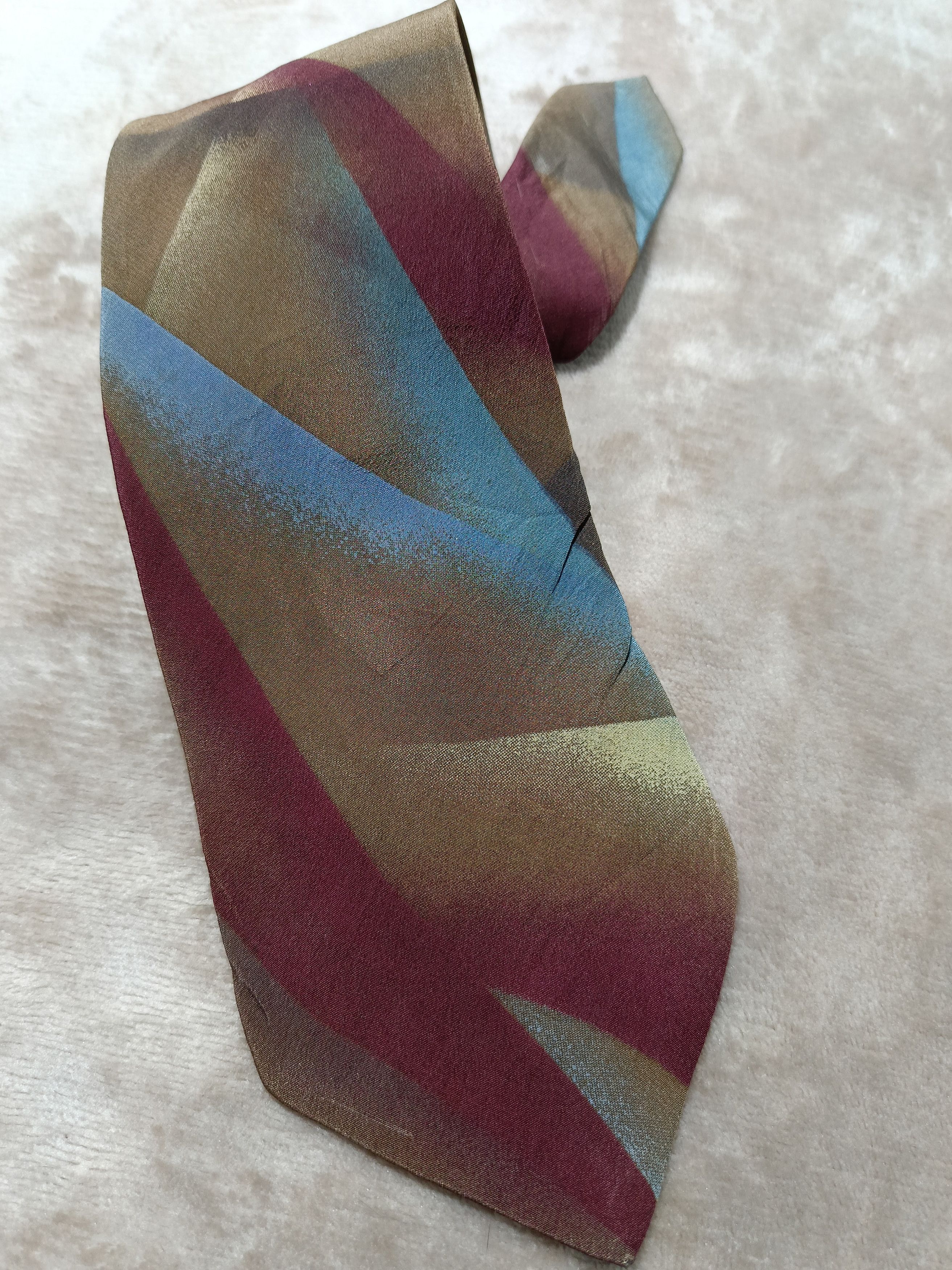 Issey Miyake Issey Miyake Japan brown art tie Size ONE SIZE - 8 Thumbnail
