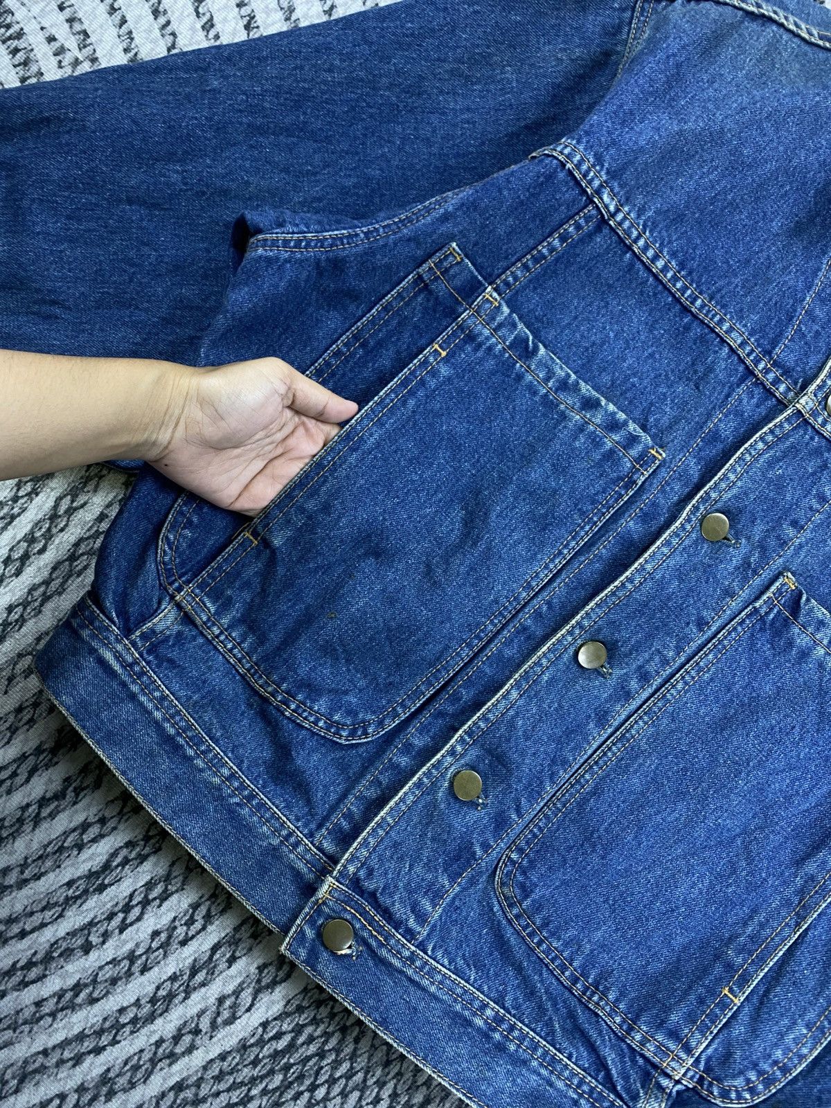 Japanese Brand Vintage 80s Driver’s Manual Rare Design Denim Jacket Size US L / EU 52-54 / 3 - 7 Thumbnail