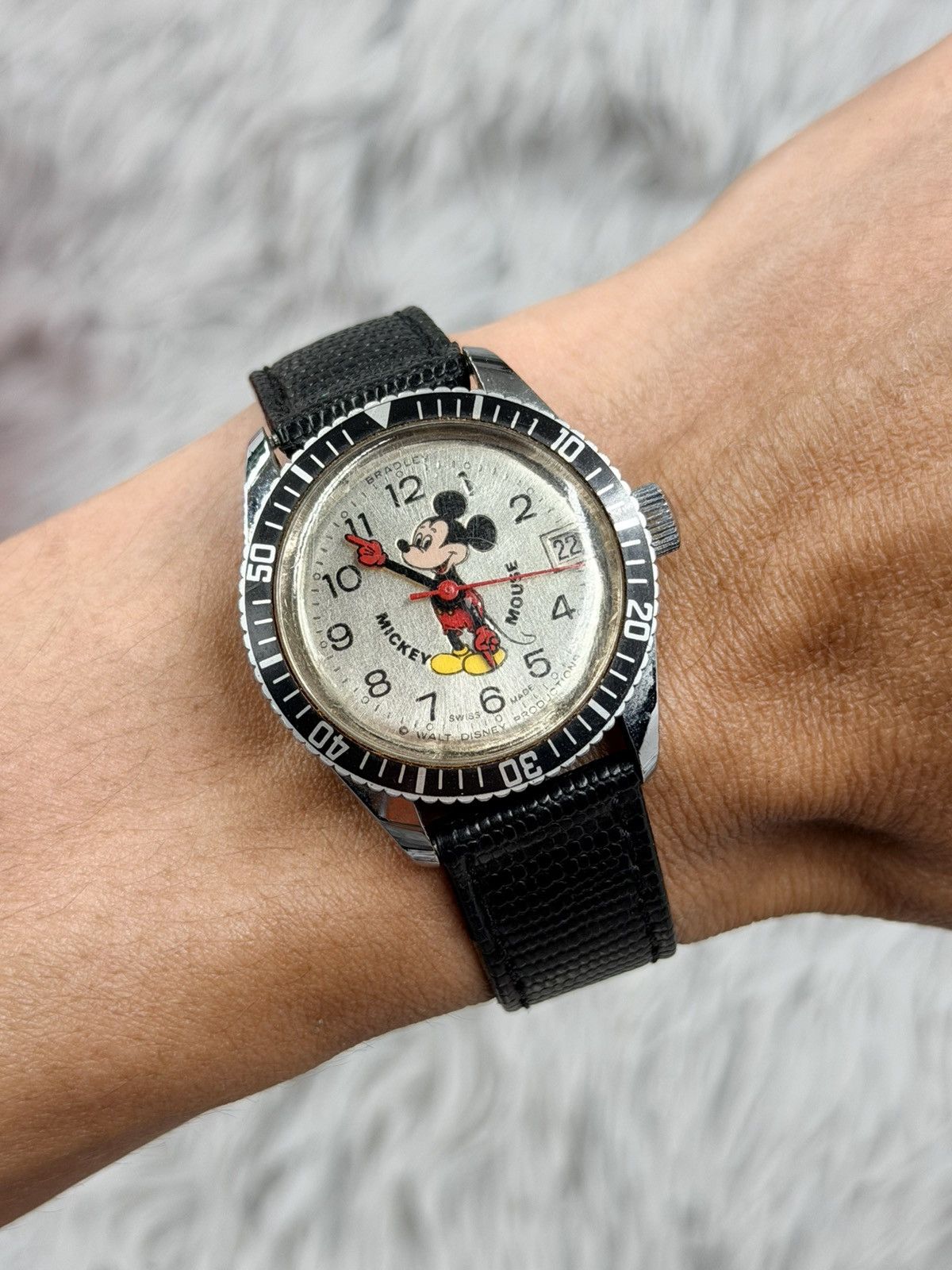 Seiko VTG Skin Diver BRADLEY Mickey Mouse Hand Wind Men’s Watch Size ONE SIZE - 2 Thumbnail