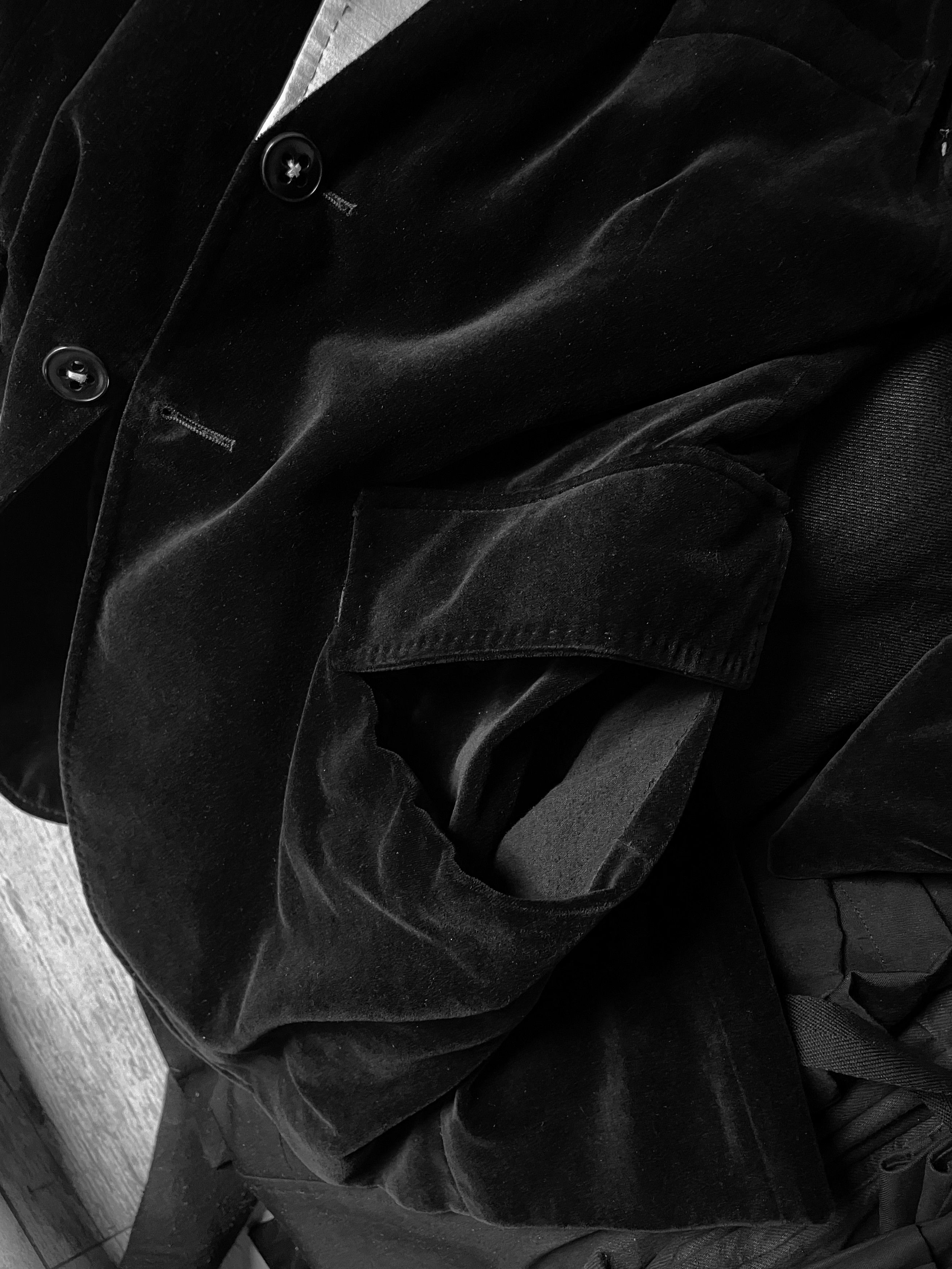 Ann Demeulemeester F/W06 Look 19 Velvet Jacket Size 46R - 4 Thumbnail