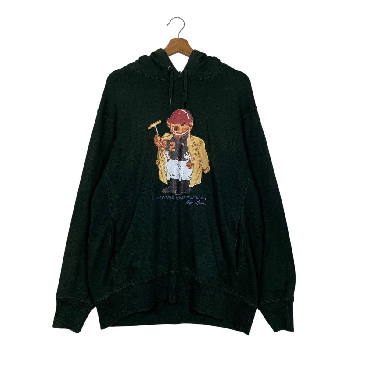 Polo Ralph Lauren Vintage Polo Bear Ralph Lauren Green Hoodie Size US L / EU 52-54 / 3 - 10 Thumbnail