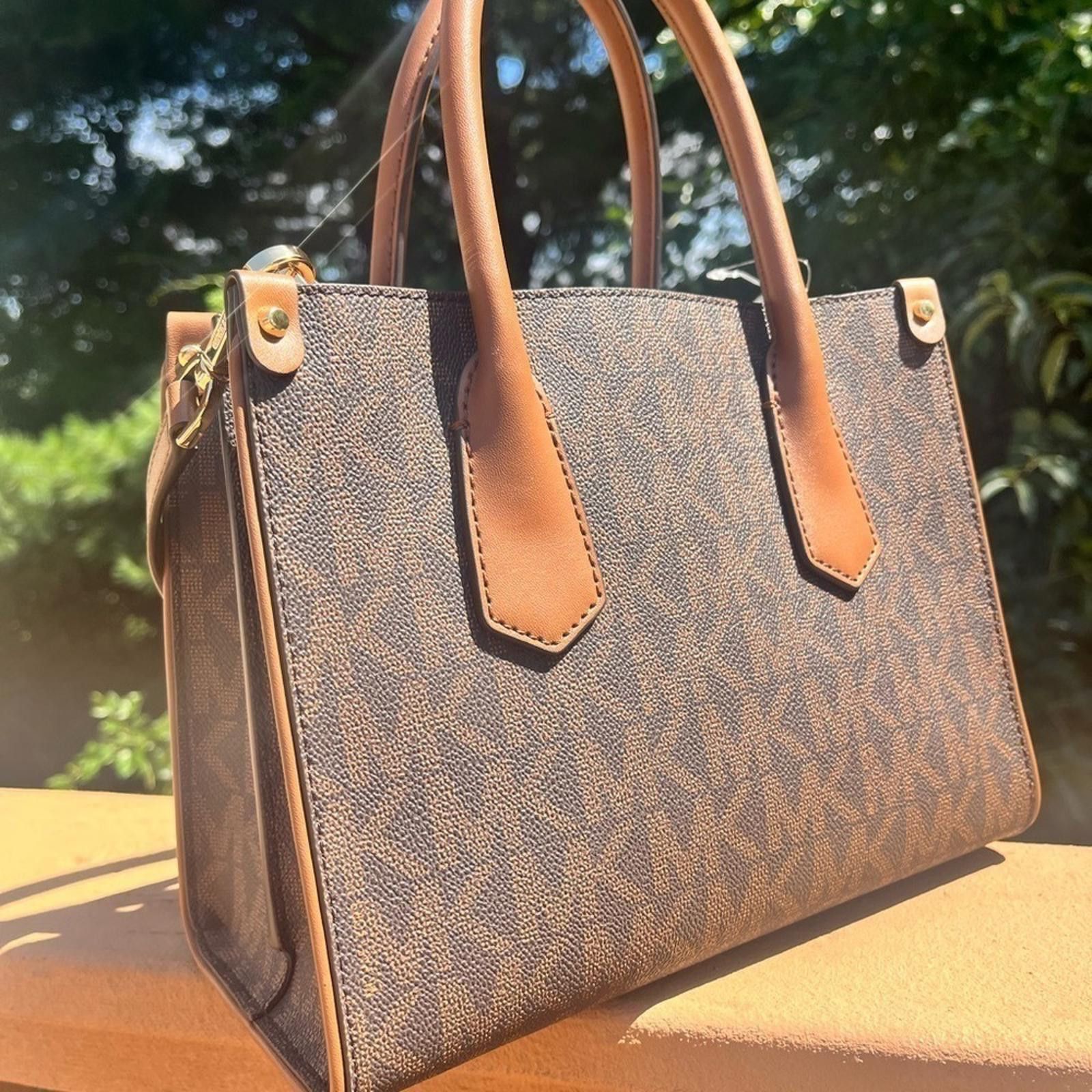 Michael Kors Michael Kors Small Maple Satchel With Crossbody Strap Size ONE SIZE - 3 Thumbnail