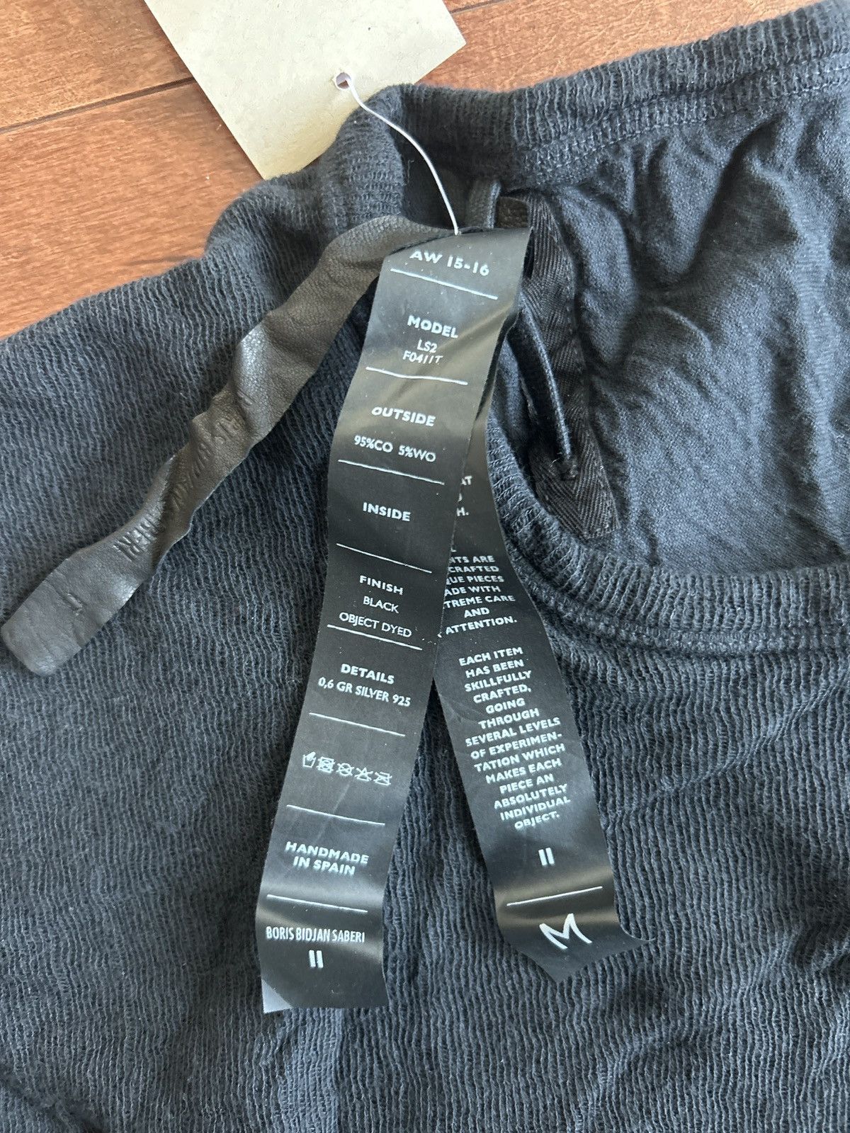 Boris Bidjan Saberi BBS AW 15-16 LS2 F04IIT long sleeve Size US M / EU 48-50 / 2 - 6 Thumbnail