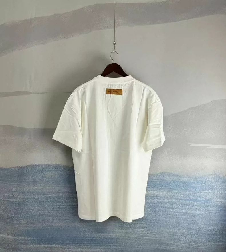 Louis Vuitton Louis Vuitton White Short Sleeve TShirt-2506 Size US XL / EU 56 / 4 - 3 Thumbnail