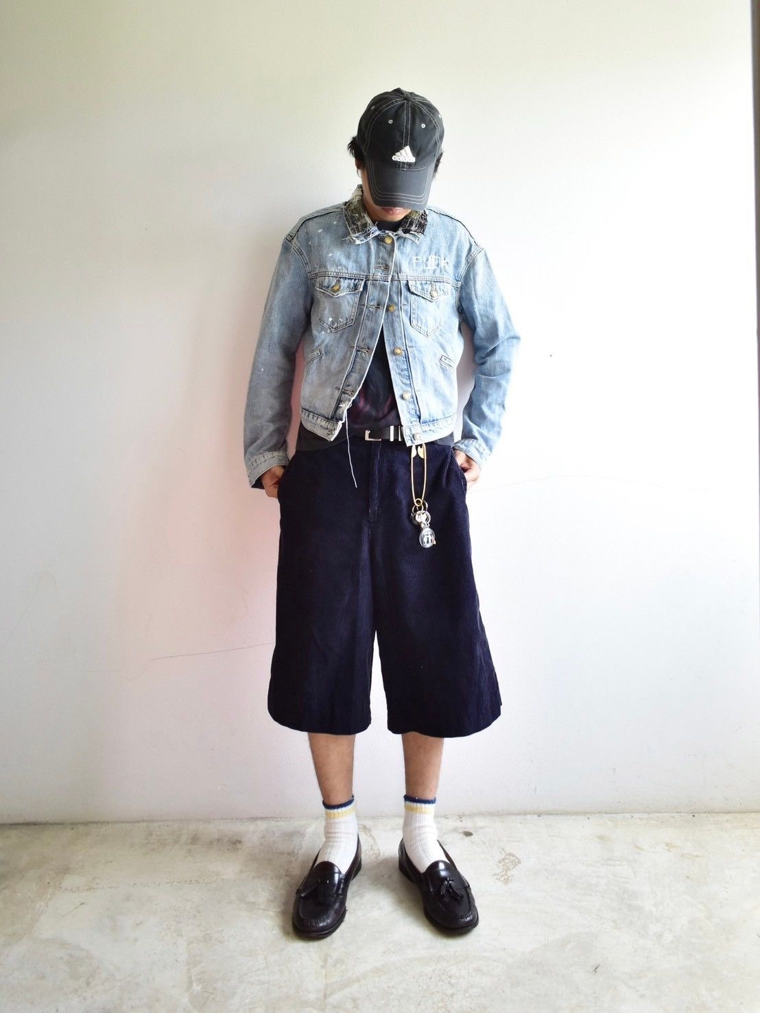 Handmade Patchwork Vintage “FUCK” Denim Jacket by Darkpull Size US S / EU 44-46 / 1 - 12 Thumbnail