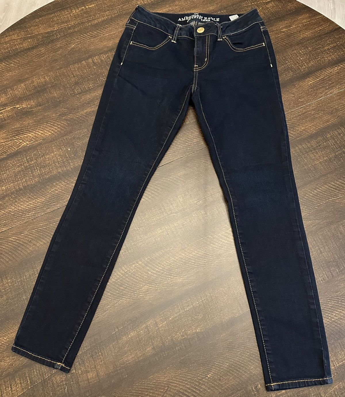American Eagle Outfitters American Eagle Outfitters Size 4 Short-Super Stretch Jegging Size 27" / US 4 / IT 40 - 2 Thumbnail