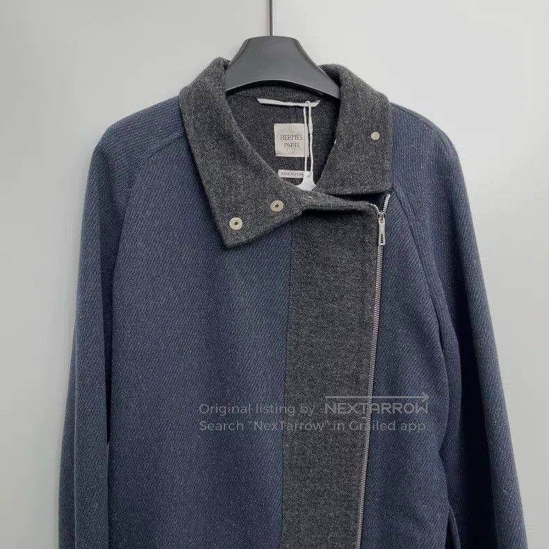 Hermes Hermes Contrast Zip-up Long Coat Jacket Size XS / US 0-2 / IT 36-38 - 3 Thumbnail