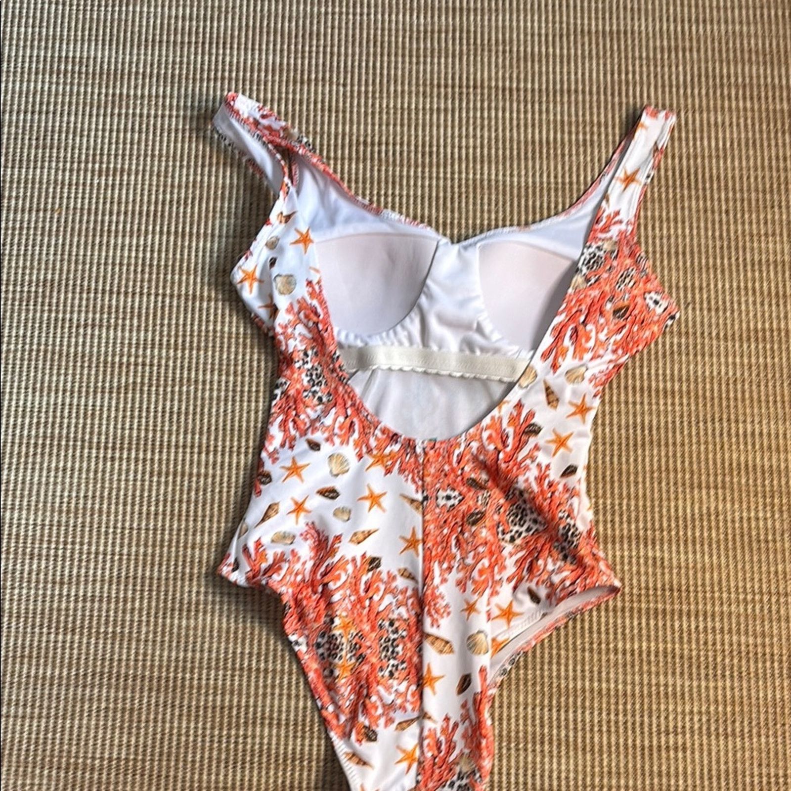 Other NWT Antica Sartoria Positano Coral Print OnePiece Swimsuit S Size ONE SIZE - 7 Thumbnail