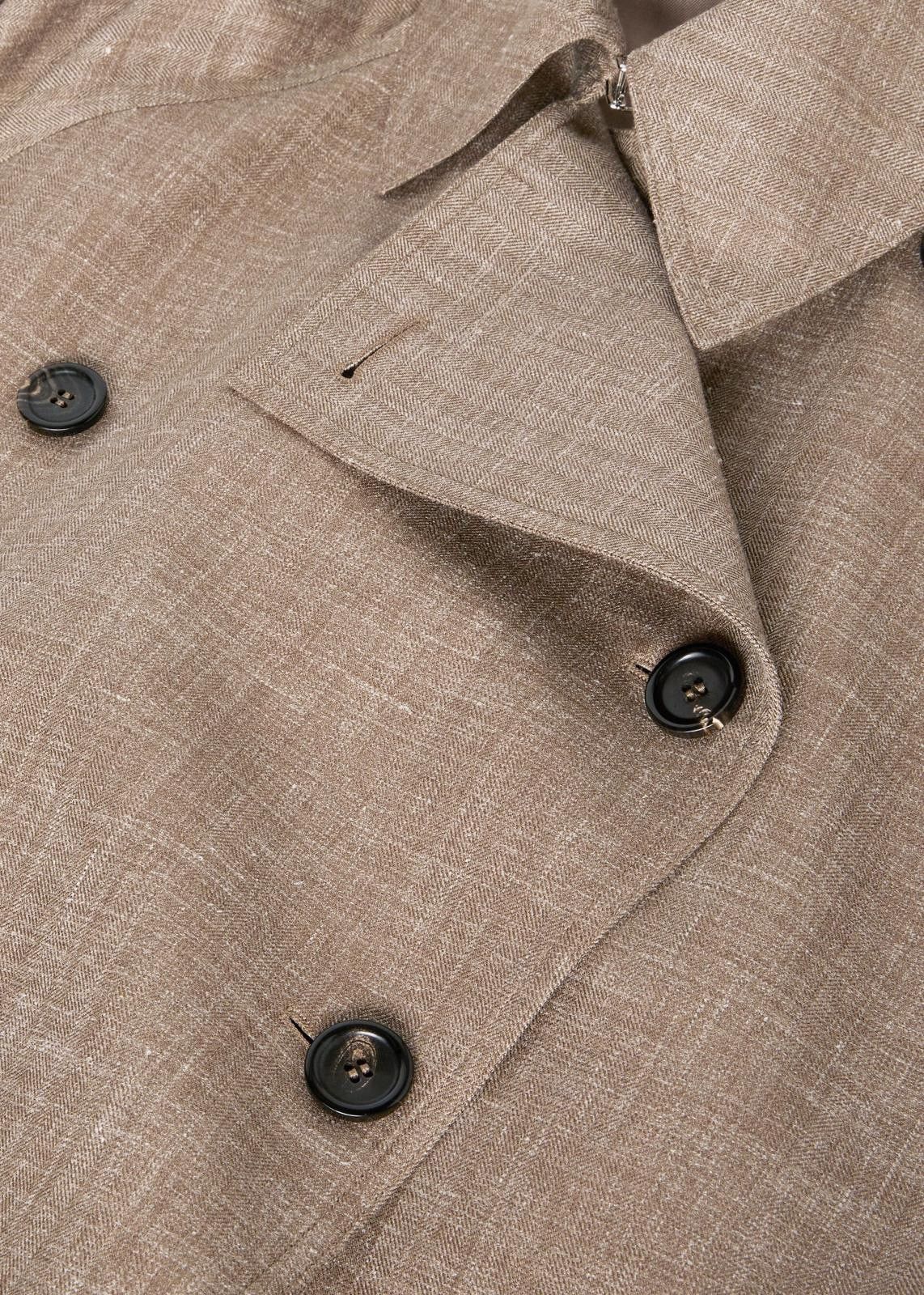 Loro Piana o1srvl11e0425 FAN6605 Double-Breasted Trench Coat Size XS / US 0-2 / IT 36-38 - 3 Thumbnail