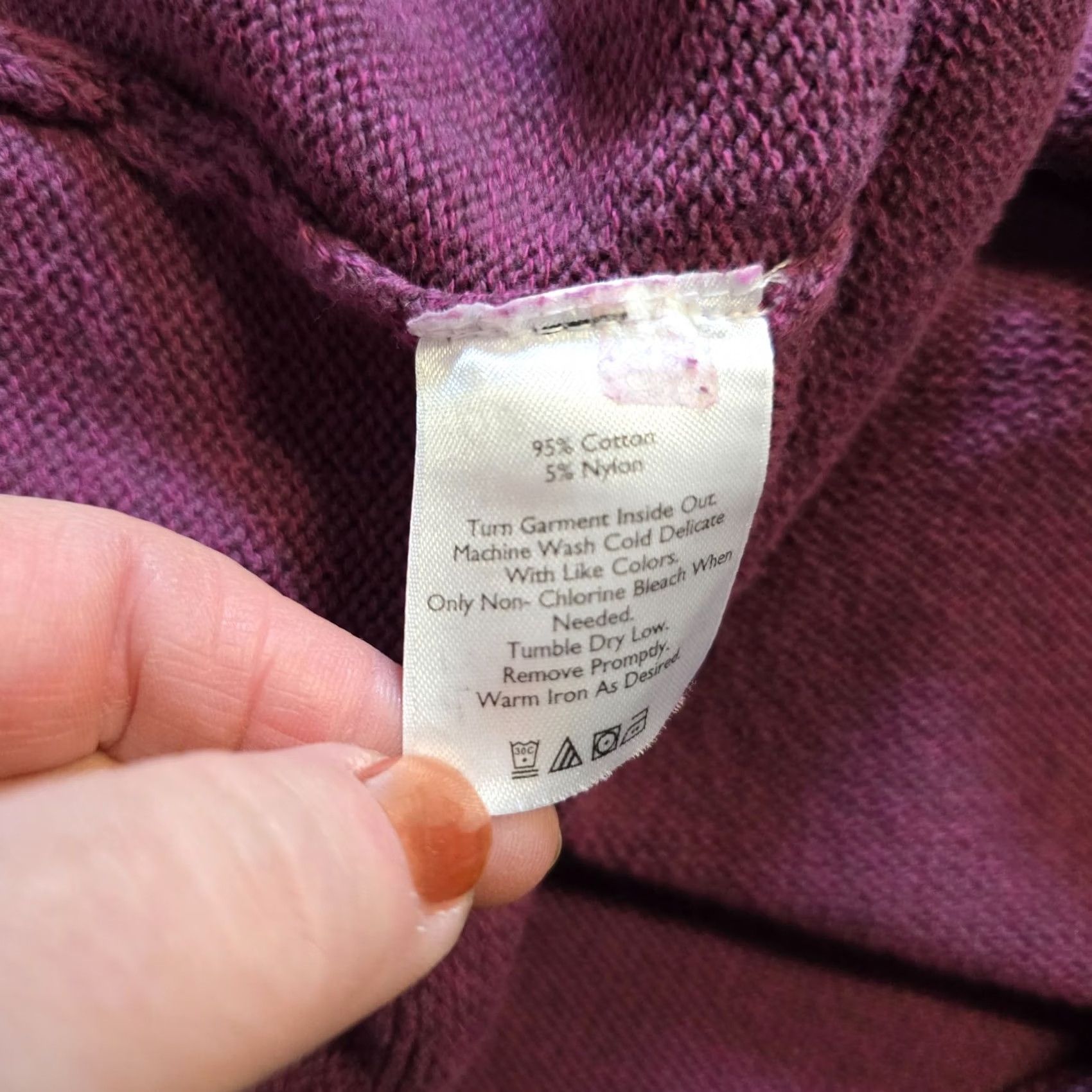 Eddie Bauer Eddie Bauer XL Purple Cotton Sweater Womens Casual Pullover Size XL / US 12-14 / IT 48-50 - 7 Thumbnail