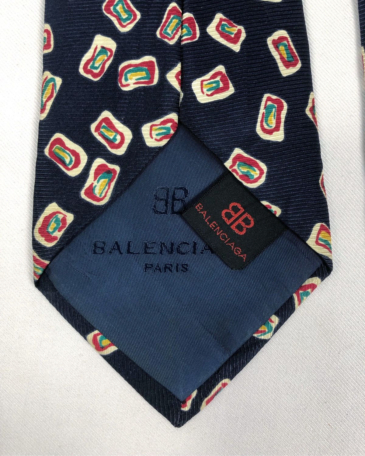 Balenciaga Rare Vintage Balenciaga Silk Tie Size ONE SIZE - 5 Thumbnail