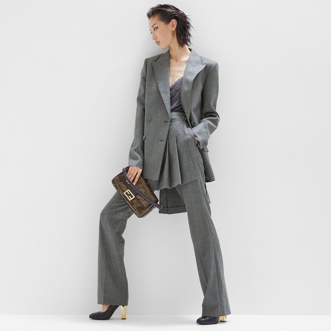 Fendi o1s1wg110925 Jacket in Grey Size XL / US 12-14 / IT 48-50 - 4 Thumbnail
