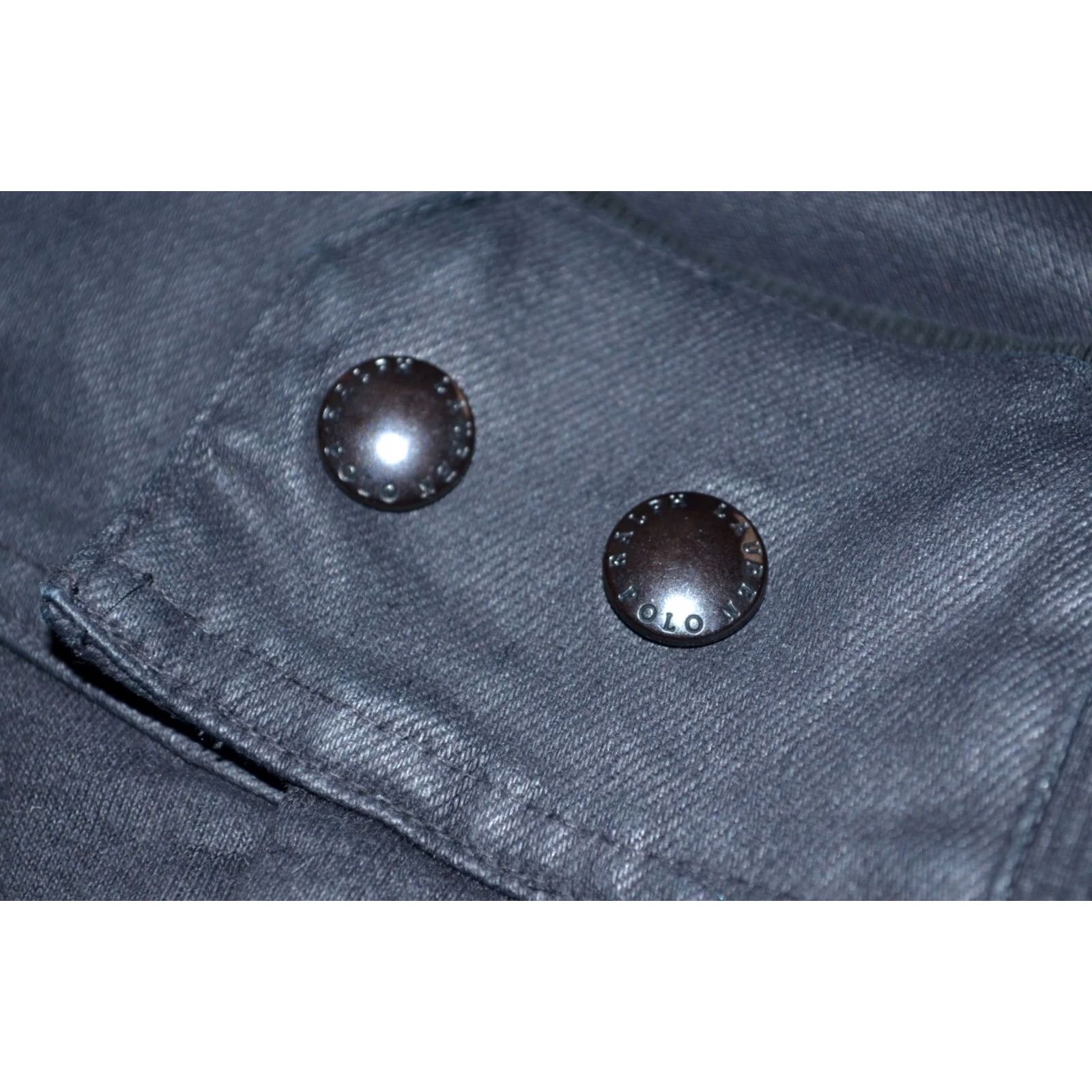 Polo Ralph Lauren Polo Ralph Lauren Women's Black Pants Trousers XS Wet Look Size 26" / US 2 / IT 38 - 5 Thumbnail