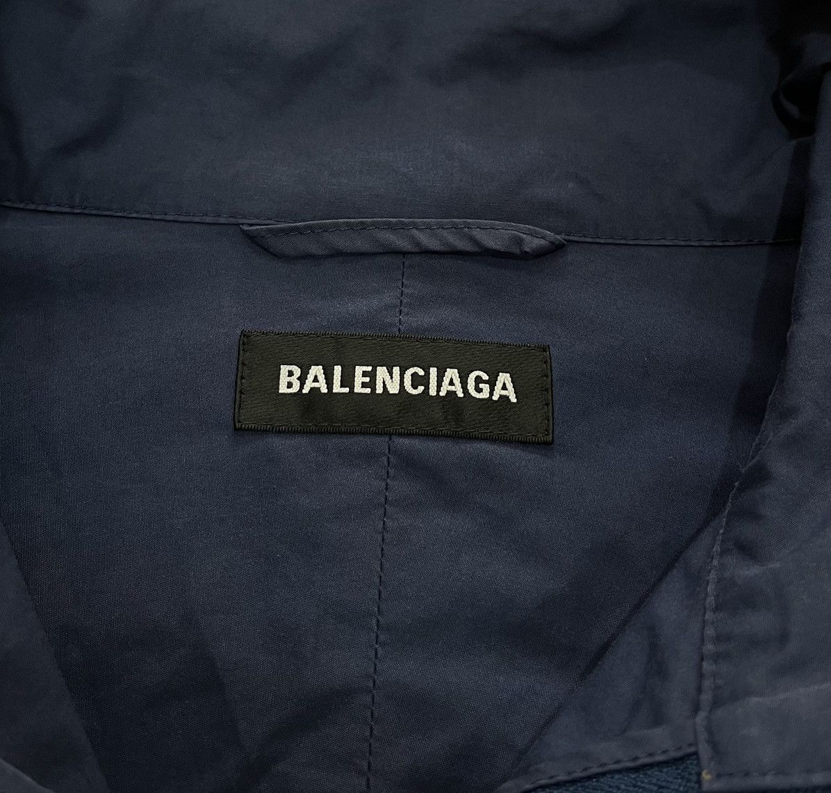 Balenciaga Final Drop📦 Balenciaga Blue White Zip-up Jacket Size US XL / EU 56 / 4 - 7 Thumbnail