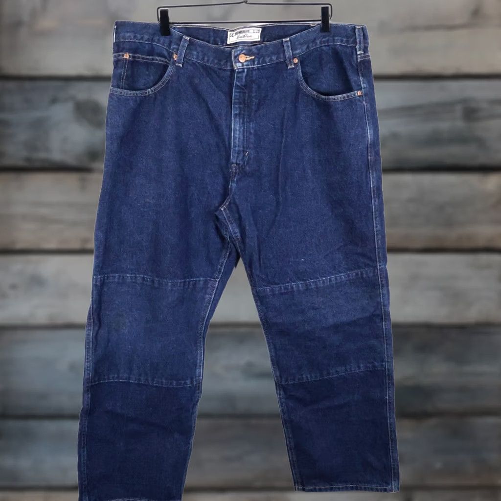 Levi's VINTAGE Levi's Workwear Jeans Main Selling Point Carpenter 5-Pocket 42 x 30 Blue Denim 2005 Mens Jeans Vintage 90s Grunge Hipster Retro Size US 42 / EU 58 - 1 Thumbnail