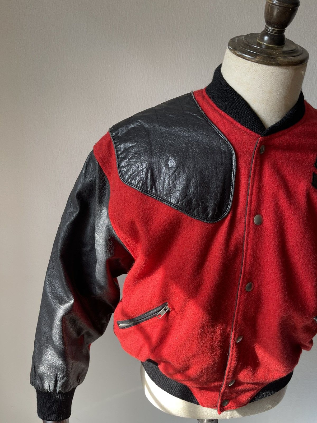 Kansai Yamamoto Rare 80s Kansai Sport Bomber Leather Jacket 97 Size US M / EU 48-50 / 2 - 3 Thumbnail