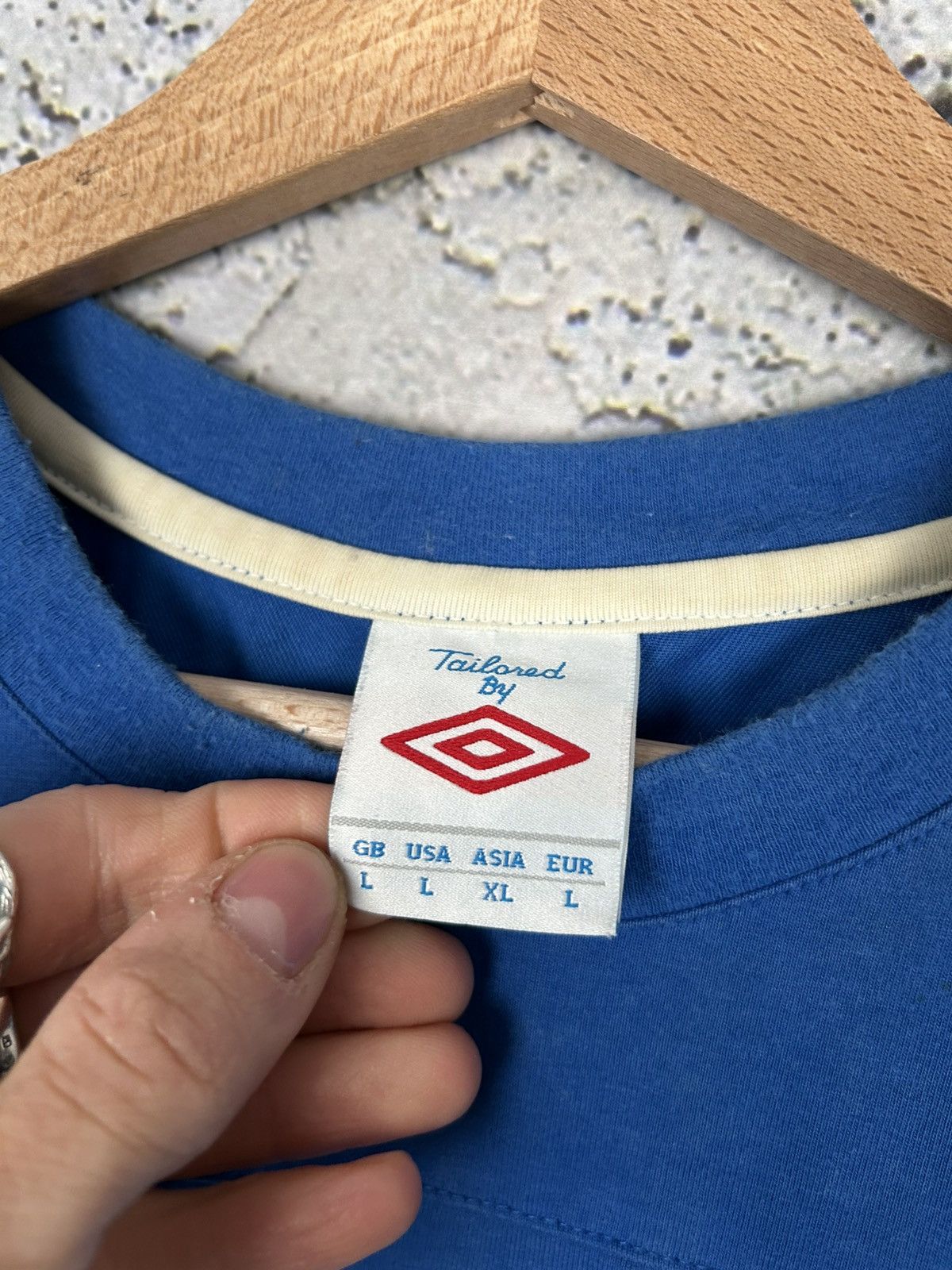 Umbro Umbro Soccer Jersey Glasgow Rangers Scotland Football Size US L / EU 52-54 / 3 - 5 Thumbnail