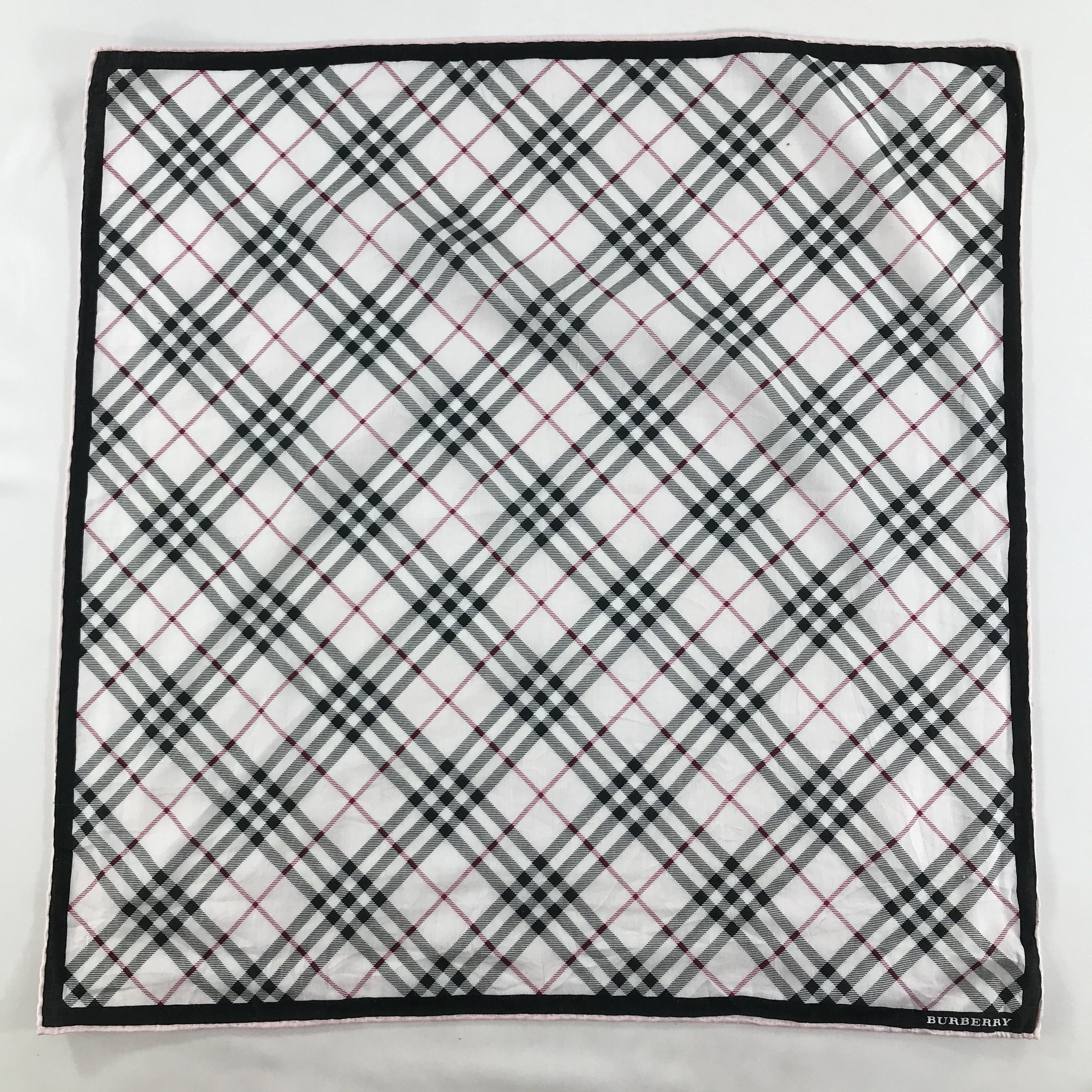 Burberry × Vintage Burberry Bandana / Handkerchief / Neckerchief - S1591 Size ONE SIZE - 1 Thumbnail