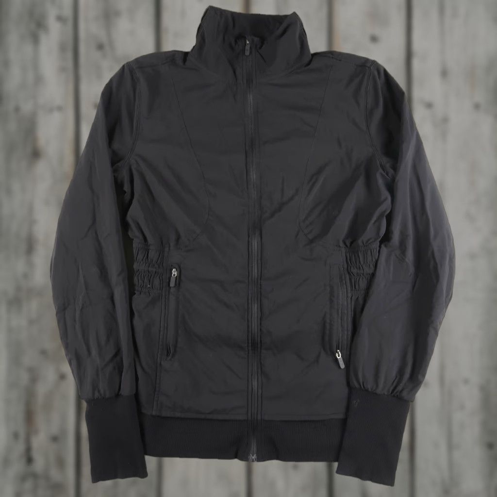 Lululemon Lululemon Windbreaker Jacket Womens Sights Seen Black 6 Full Zip Activewear Nylon LW3DU5S Indoor Hiking Everyday Womens Size M / US 6-8 / IT 42-44 - 1 Thumbnail