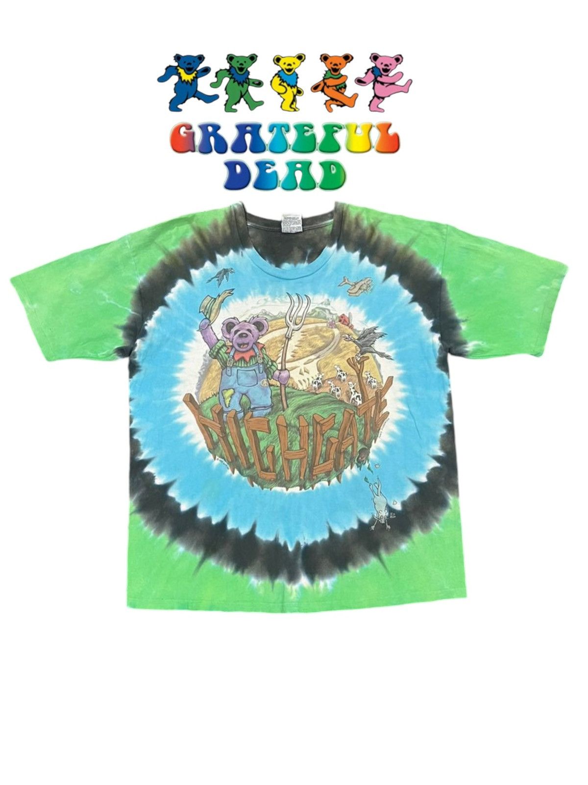 Grateful Dead × Liquid Blue × Vintage Grateful Dead 1995 Chris Pinkerton Highgate Destroy Tee Size US XL / EU 56 / 4 - 5 Thumbnail