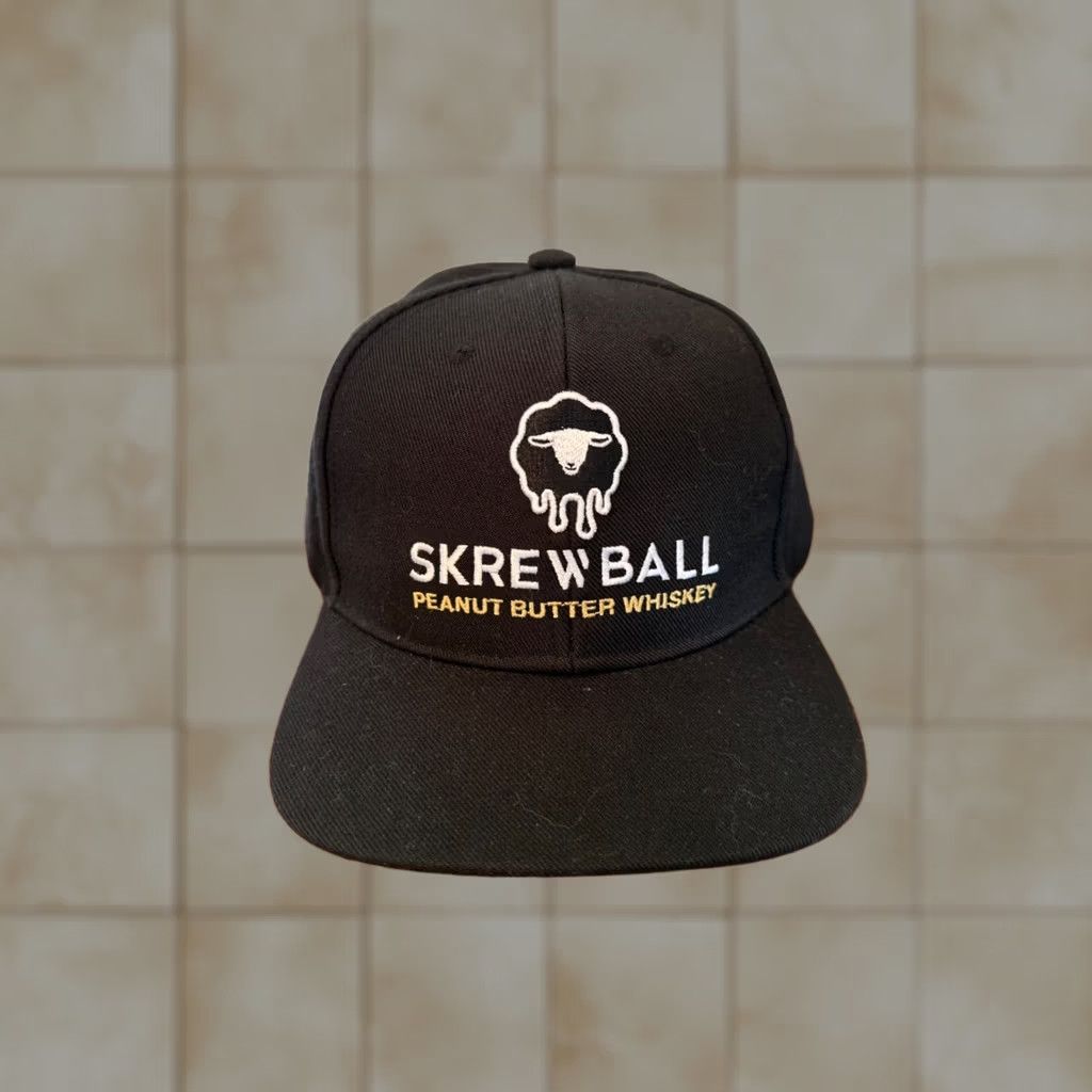 Peanuts Headstart Skrewball Sheep Hat Black Gold Snapback Cap EUC Size ONE SIZE - 1 Thumbnail