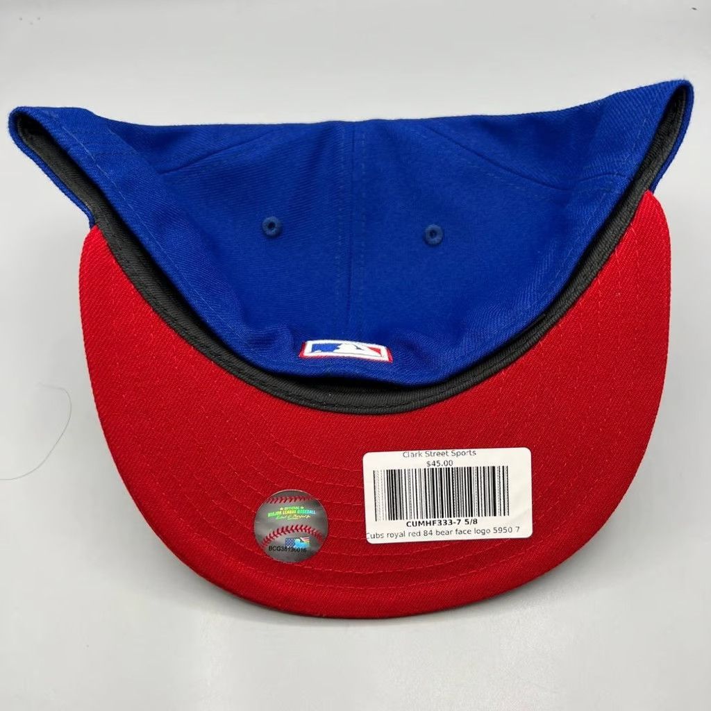 New Era Chicago Cubs Hat Men 7 5/8 59Fifty New Era Fitted Cap New Size ONE SIZE - 4 Thumbnail